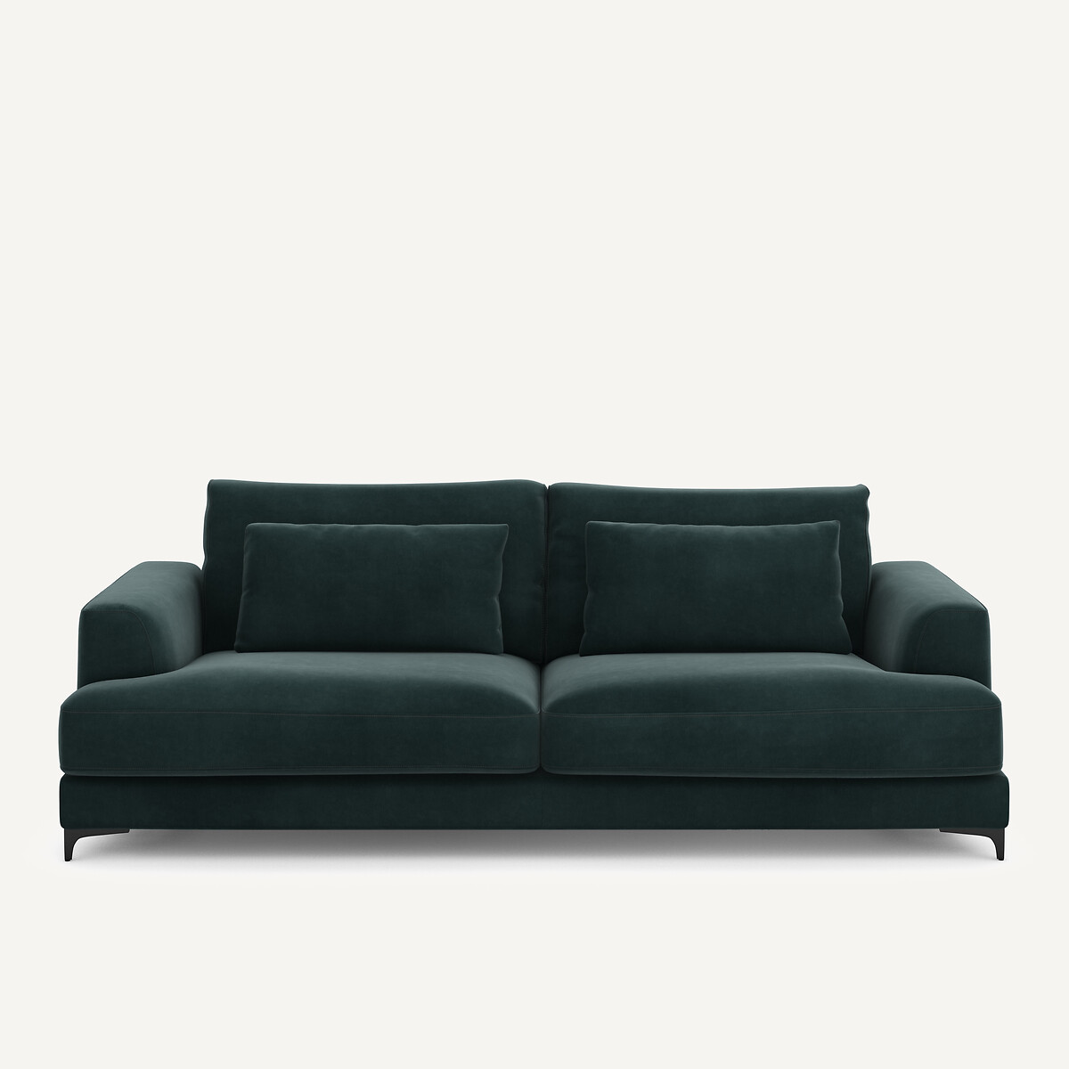 Πτυσσόμενος τετραθέσιος καναπές-κρεβάτι με βελούδινη ταπετσαρία Μ105xΠ237xΥ83cm