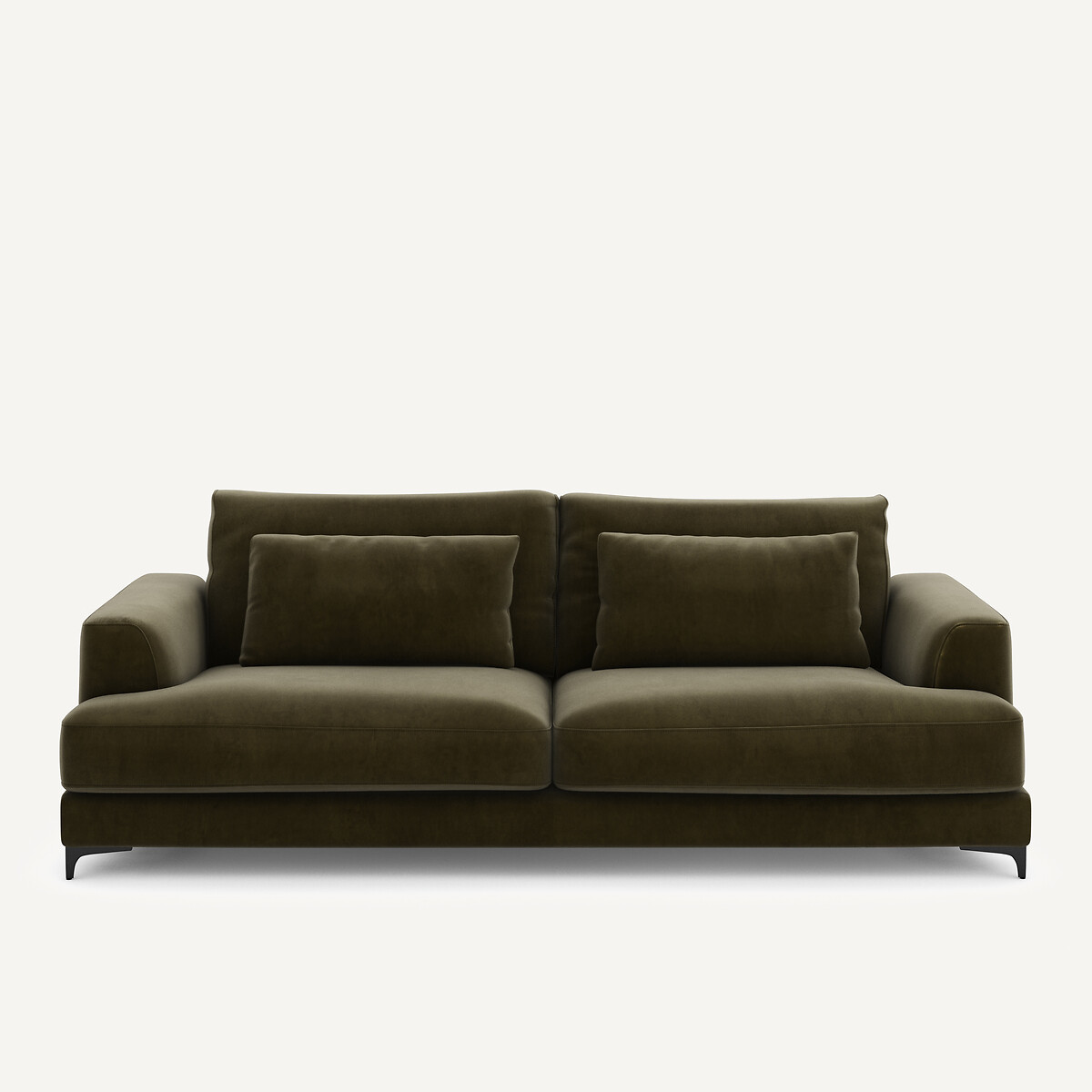 Πτυσσόμενος τετραθέσιος καναπές-κρεβάτι με βελούδινη ταπετσαρία Μ105xΠ237xΥ83cm