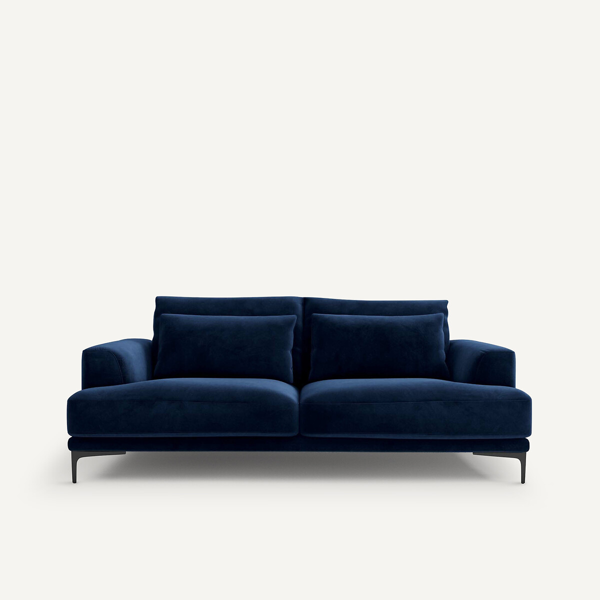 Καναπές 3 θέσεων με βελούδινη ταπετσαρία Μ105xΠ217xΥ83cm