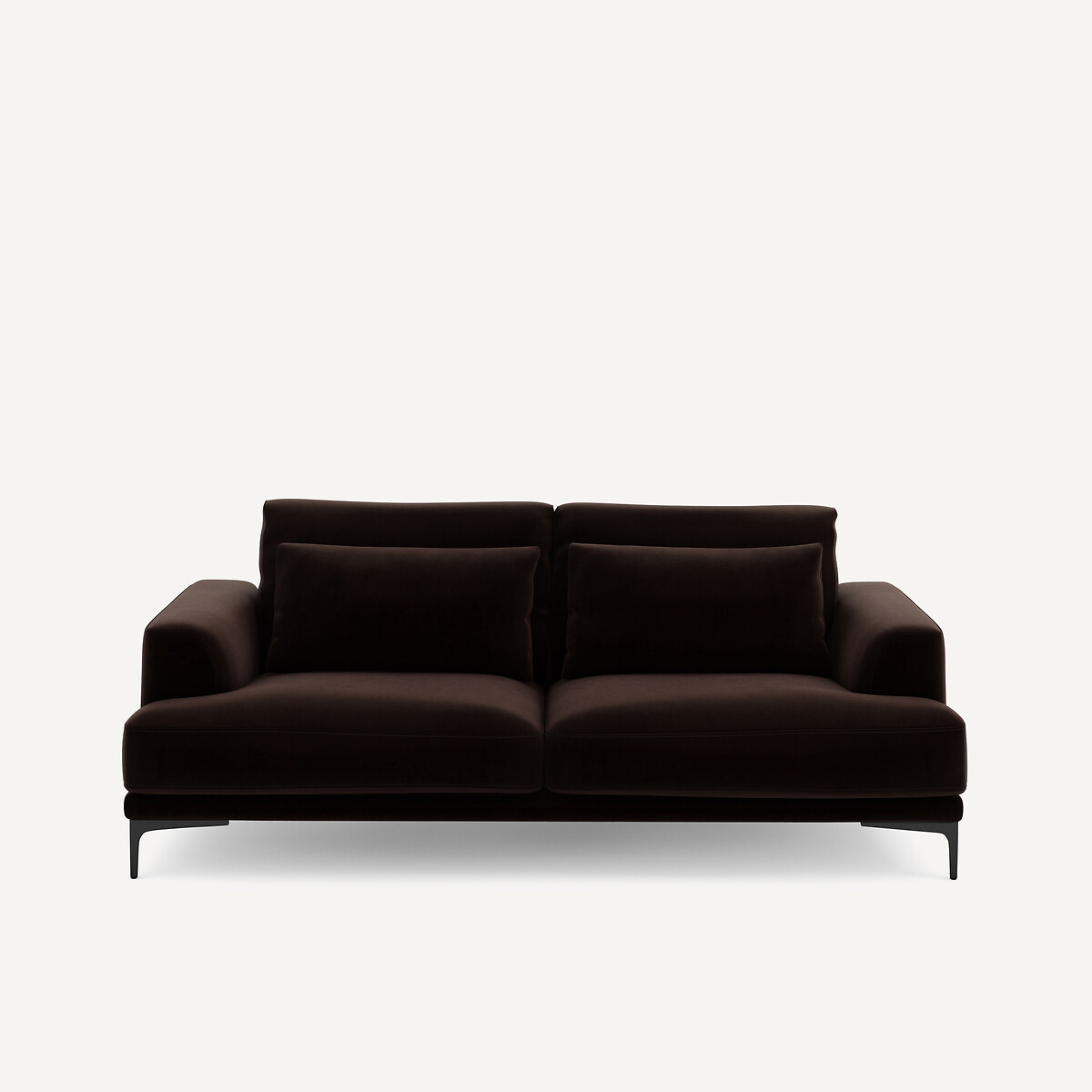 Καναπές 3 θέσεων με βελούδινη ταπετσαρία Μ105xΠ217xΥ83cm