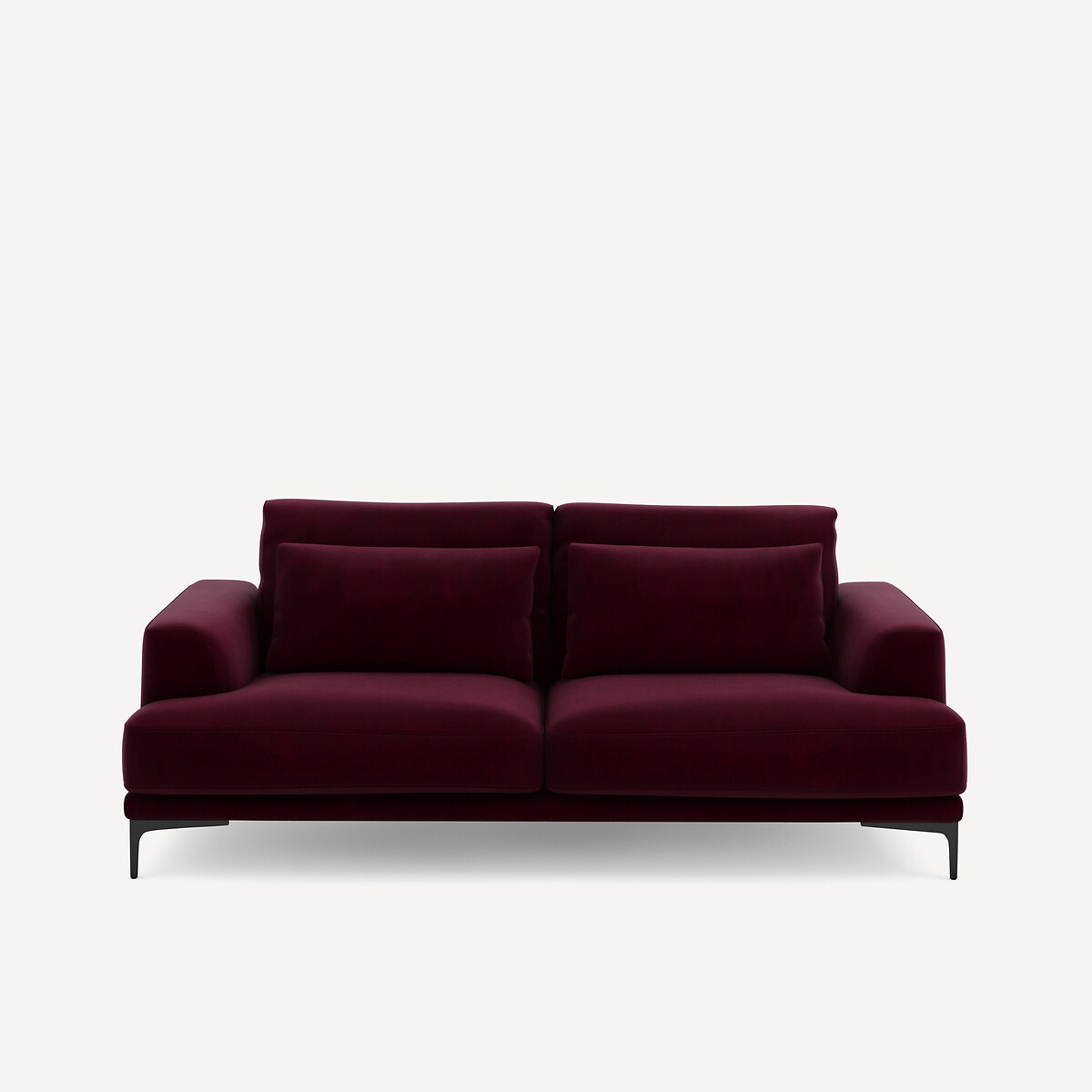 Καναπές 3 θέσεων με βελούδινη ταπετσαρία Μ105xΠ217xΥ83cm