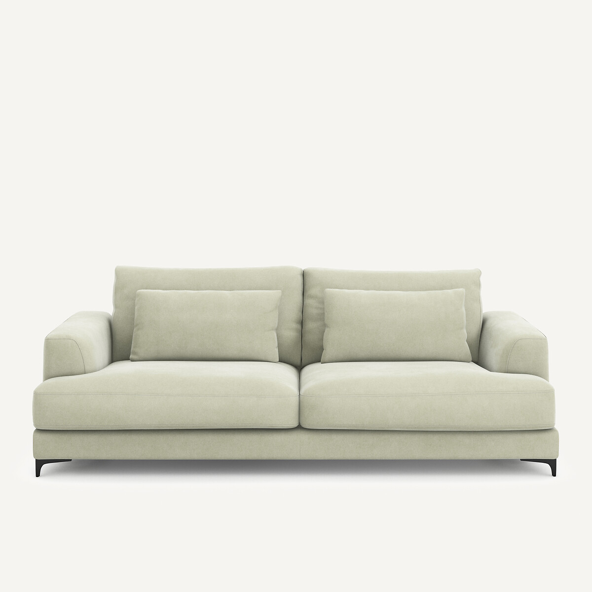 Πτυσσόμενος τετραθέσιος καναπές-κρεβάτι με βελούδινη ταπετσαρία stonewashed Μ105xΠ237xΥ83cm