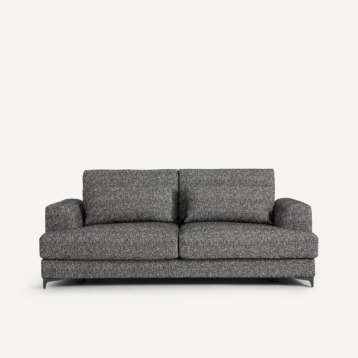 Πτυσσόμενος τριθέσιος καναπές-κρεβάτι με μπουκλέ ταπετσαρία Μ105xΠ217xΥ83cm