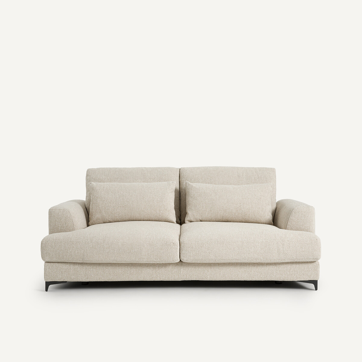 AM.PM Πτυσσόμενος τριθέσιος καναπές-κρεβάτι με μπουκλέ ταπετσαρία Μ105xΠ217xΥ83cm