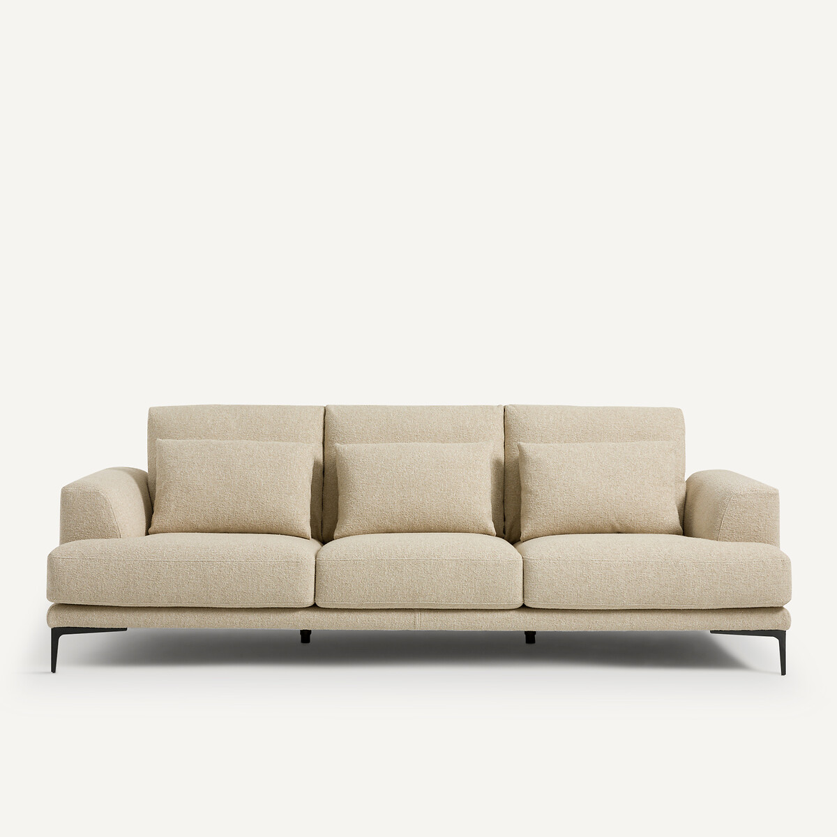 AM.PM Καναπές 4 θέσεων με μπουκλέ ταπετσαρία Μ105xΠ247xΥ83cm