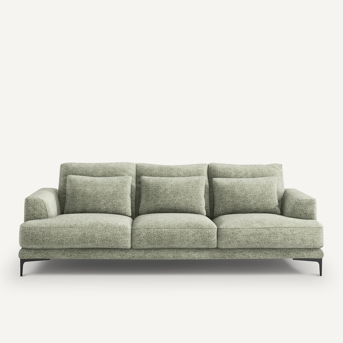 Τριθέσιος καναπές από ενισχυμένο βαμβακερό ύφασμα Μ105xΠ247xΥ83cm