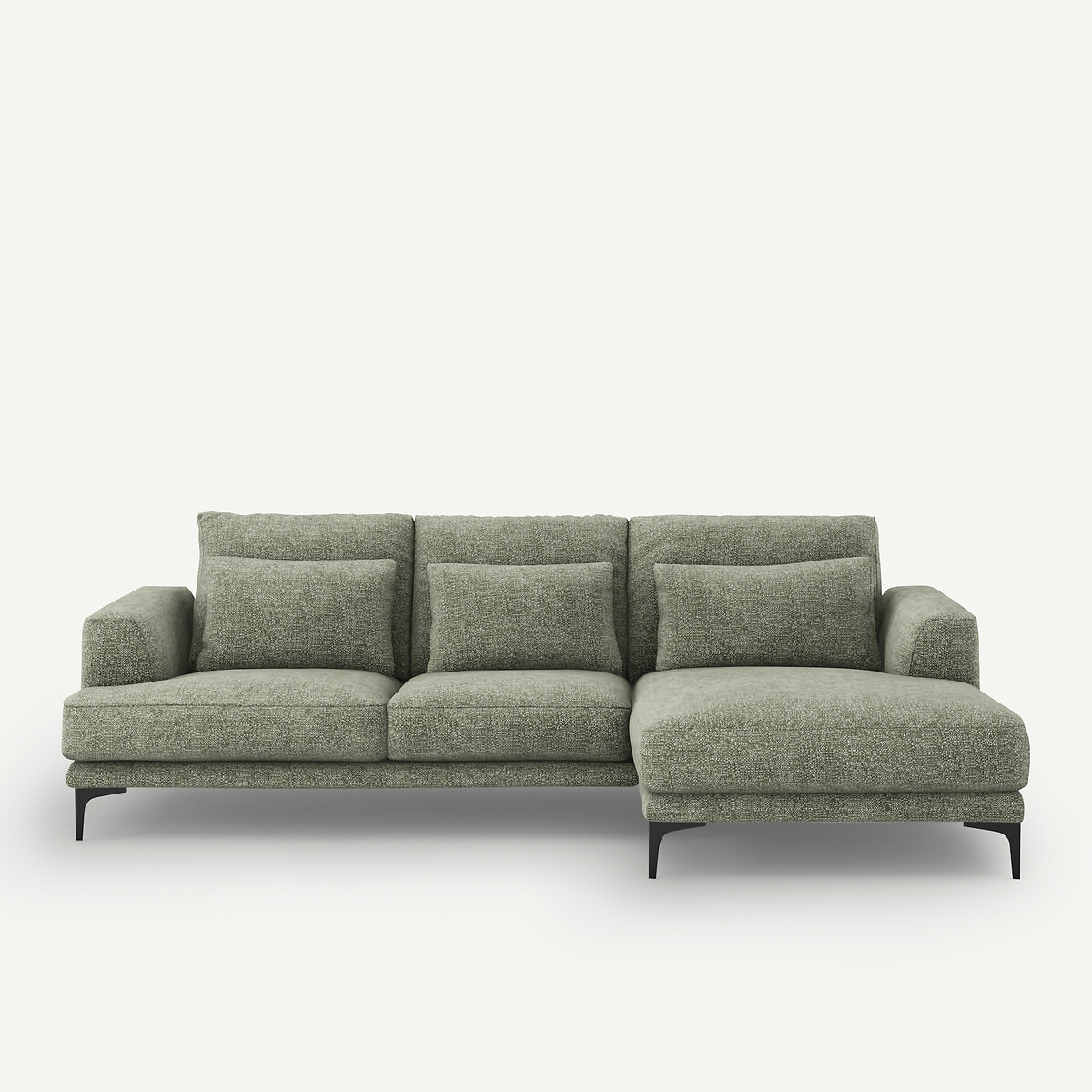 Γωνιακός δεξιός καναπές από ενισχυμένο βαμβακερό ύφασμα Μ149xΠ258xΥ83cm