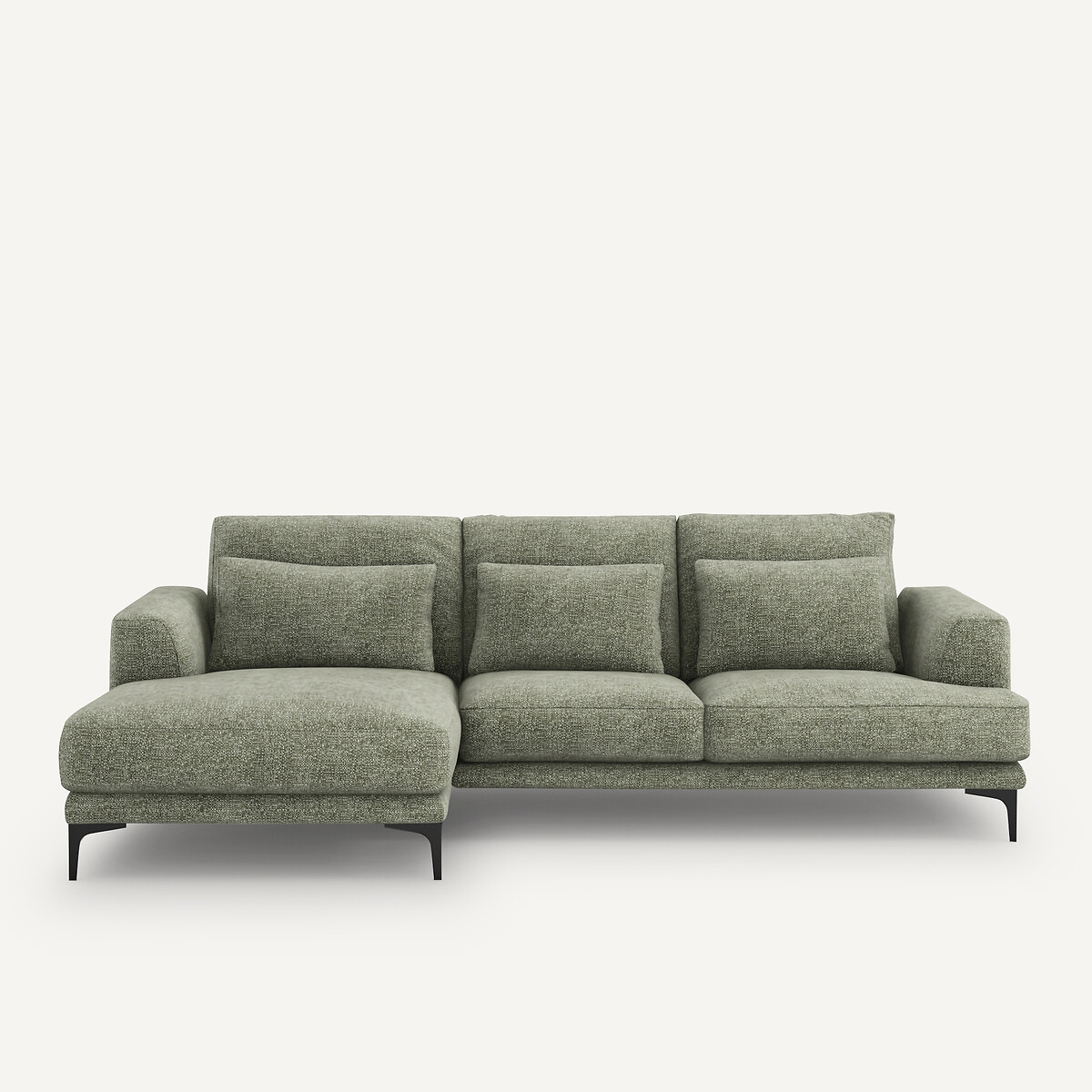 Γωνιακός αριστερός καναπές από ενισχυμένο βαμβακερό ύφασμα Μ149xΠ258xΥ83cm