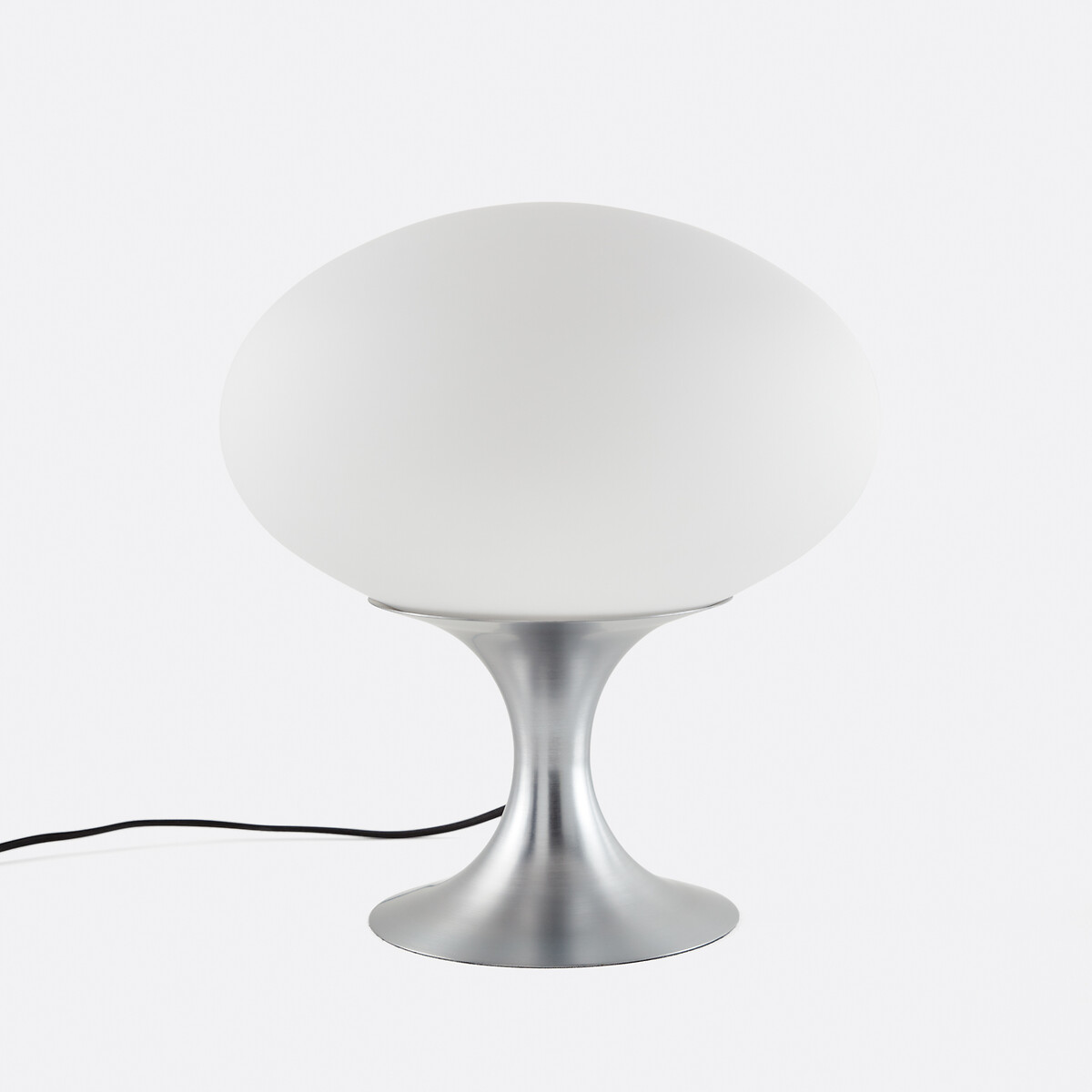 La Redoute Interieurs Επιτραπέζιο φωτιστικό από οπαλίνα και χρωμέ μέταλλο Μ35xΠ35cm