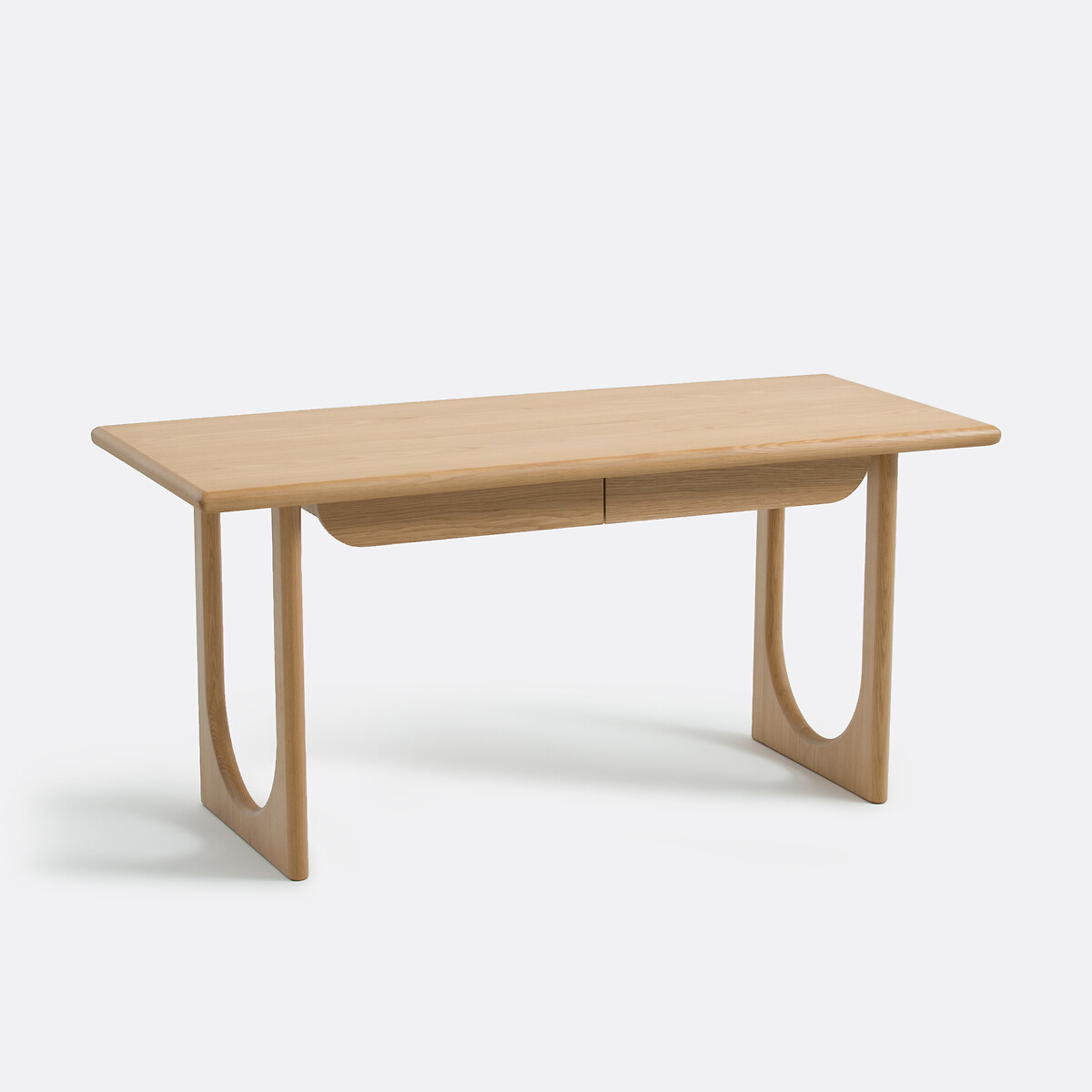 Γραφείο XL από ξύλο δρυ 2 συρτάρια Μ70xΠ160cm