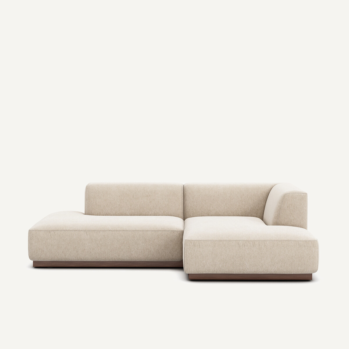 Γωνιακός δεξιός καναπές με μελανζέ ταπετσαρία Μ152xΠ232xΥ67cm