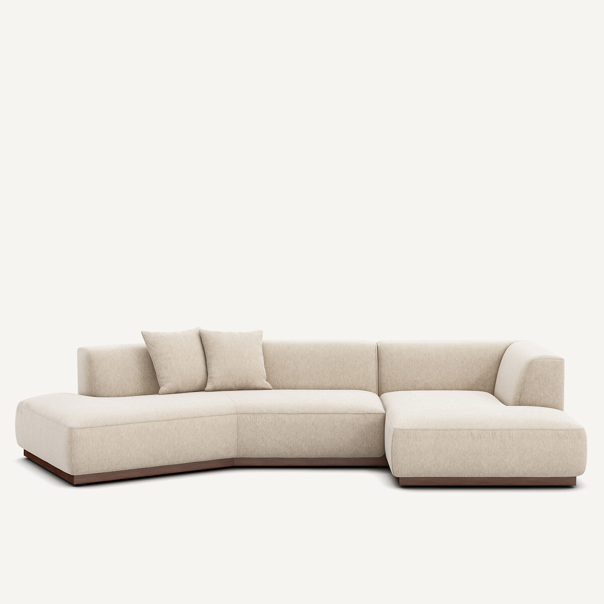 Γωνιακός δεξιός καναπές με μελανζέ ταπετσαρία Μ152xΠ323xΥ67cm