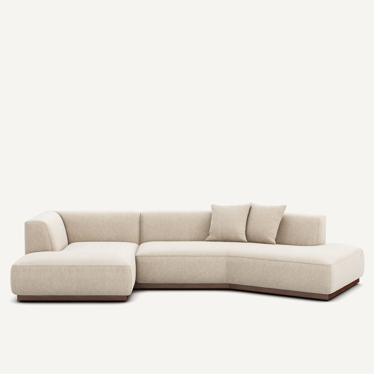 Γωνιακός αριστερός καναπές με μελανζέ ταπετσαρία Μ152xΠ323xΥ67cm