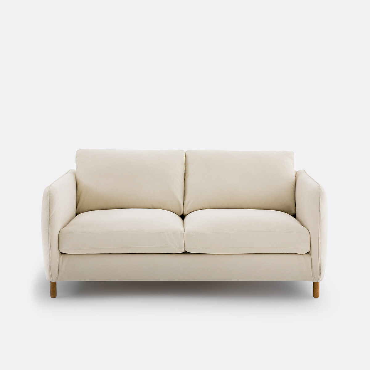 Τριθέσιος καναπές-κρεβάτι με μελανζέ ταπετσαρία Μ95xΠ165xΥ86cm