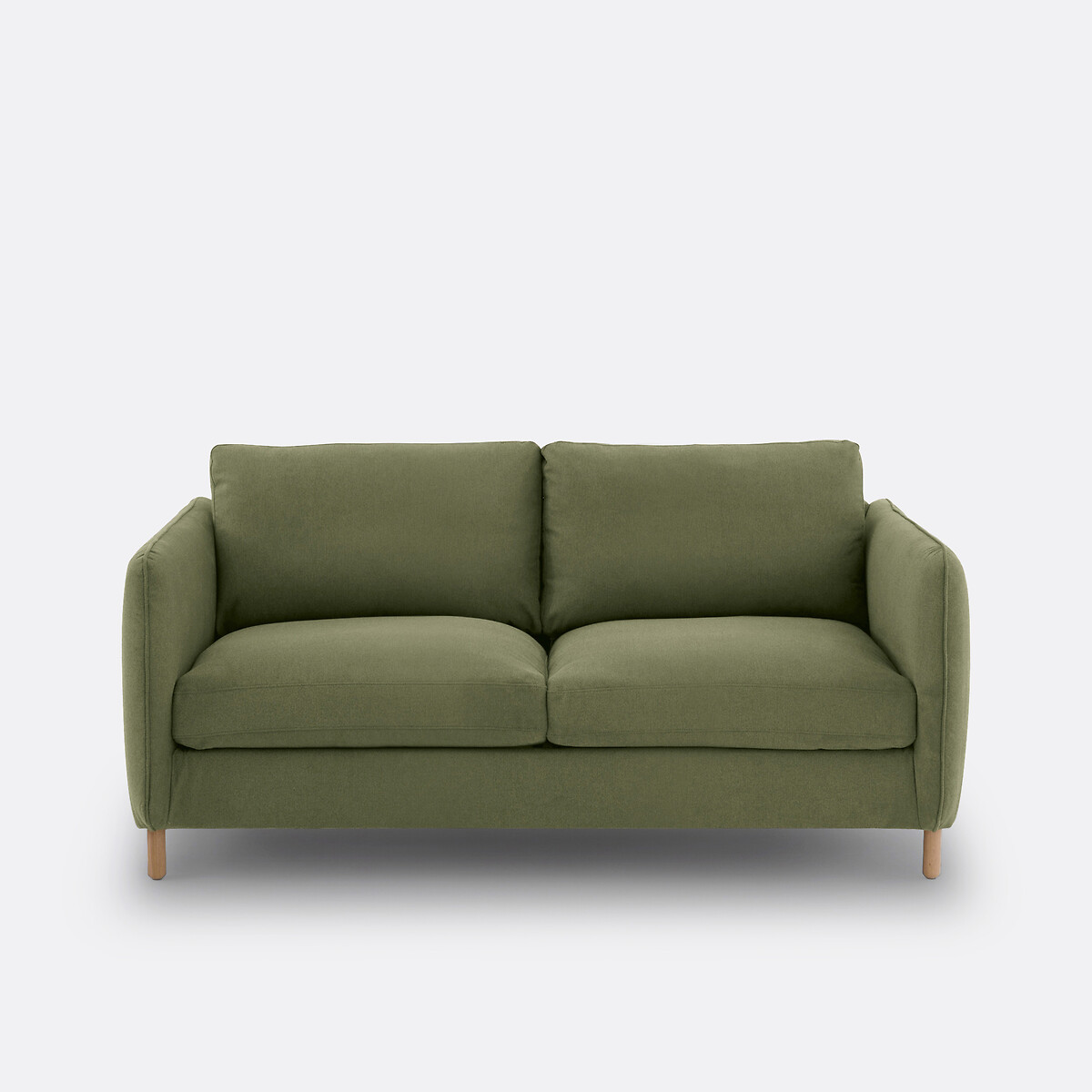 Τριθέσιος καναπές-κρεβάτι με μελανζέ ταπετσαρία Μ95xΠ165xΥ86cm