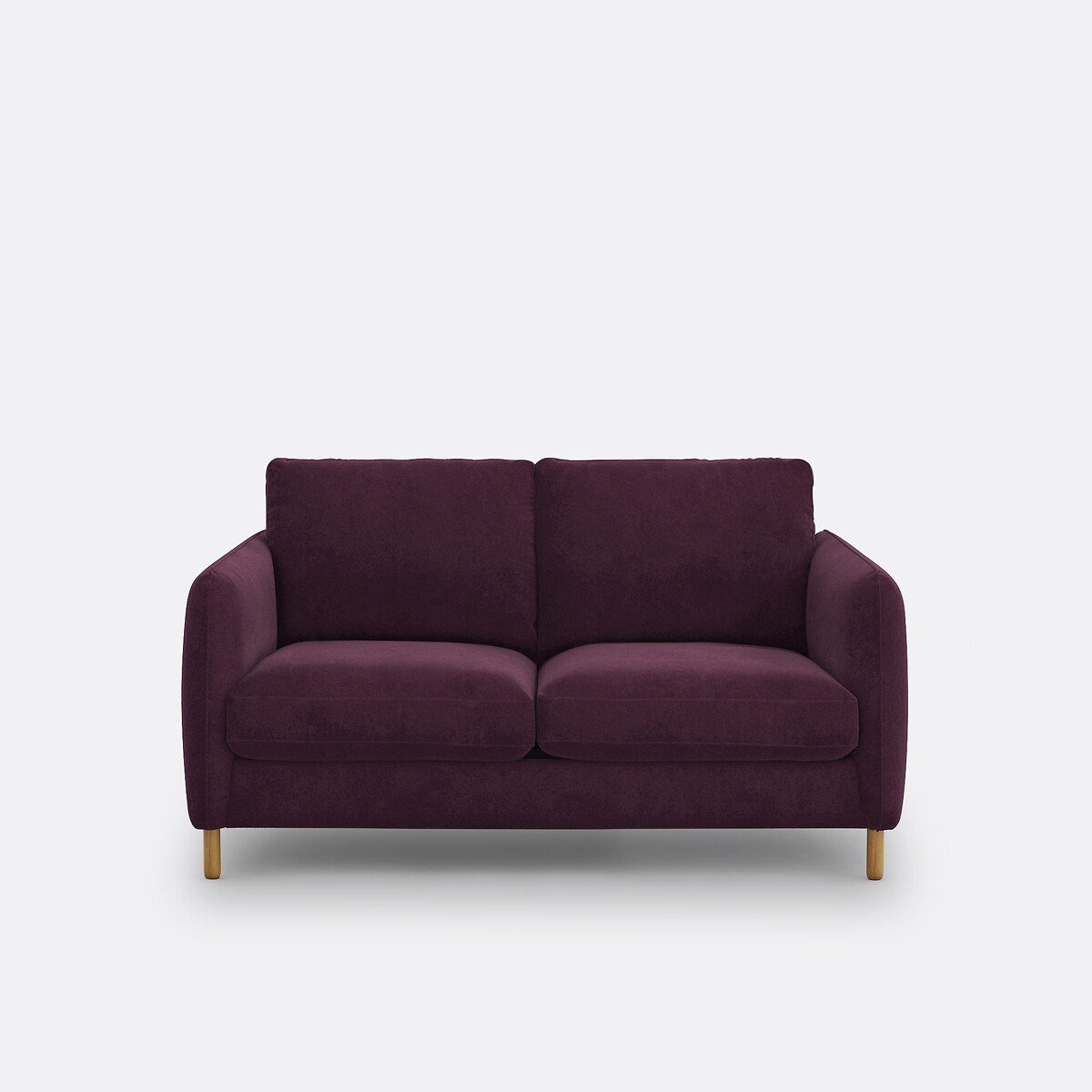 Διθέσιος καναπές με βελούδινη ταπετσαρία Μ95xΠ165xΥ86cm