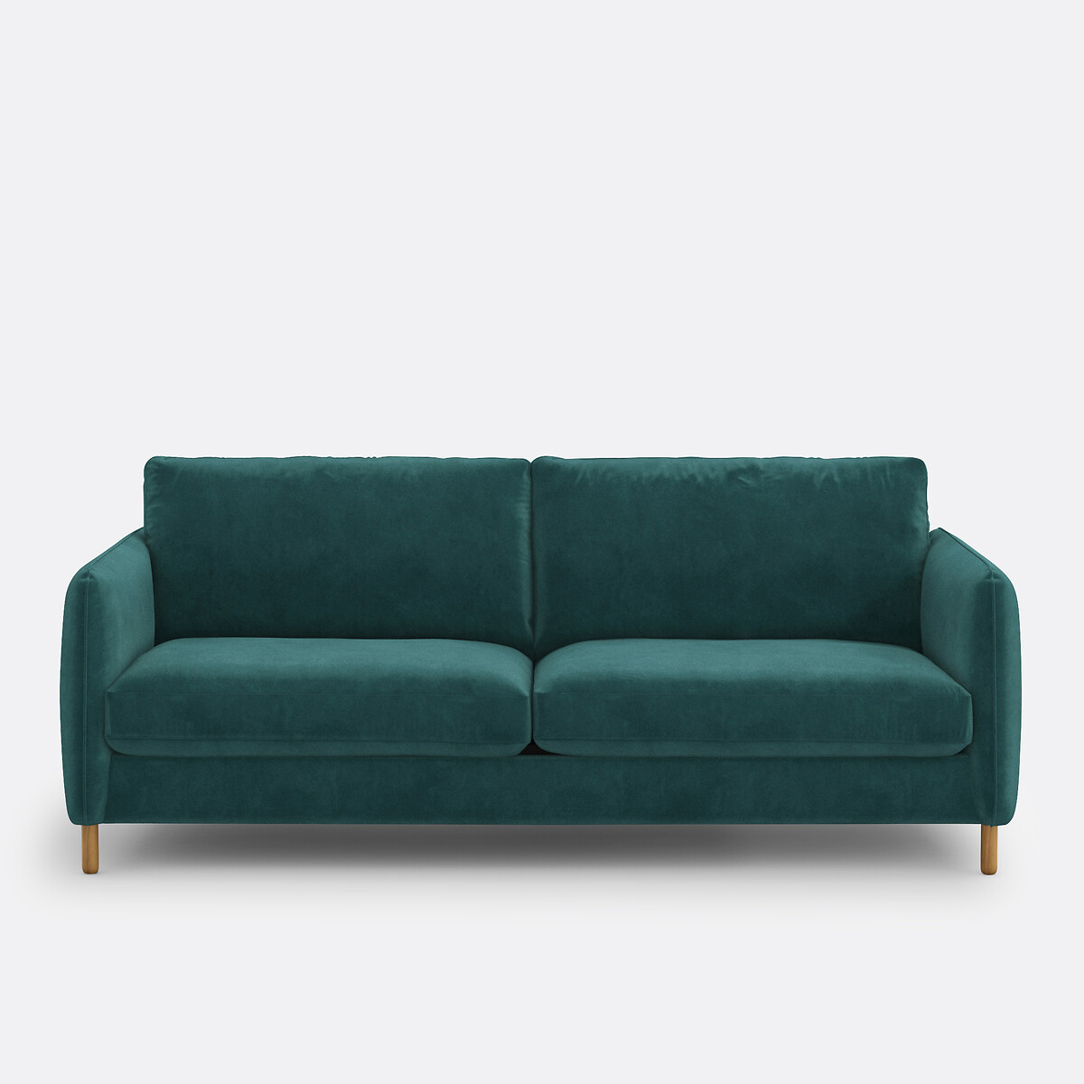 Τετραθέσιος καναπές με βελούδινη ταπετσαρία Μ95xΠ205xΥ86cm