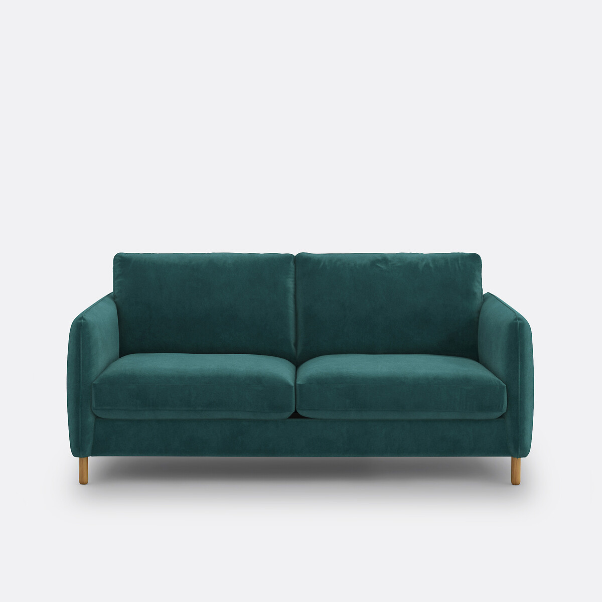 Τριθέσιος καναπές-κρεβάτι με βελούδινη ταπετσαρία Μ95xΠ185xΥ86cm