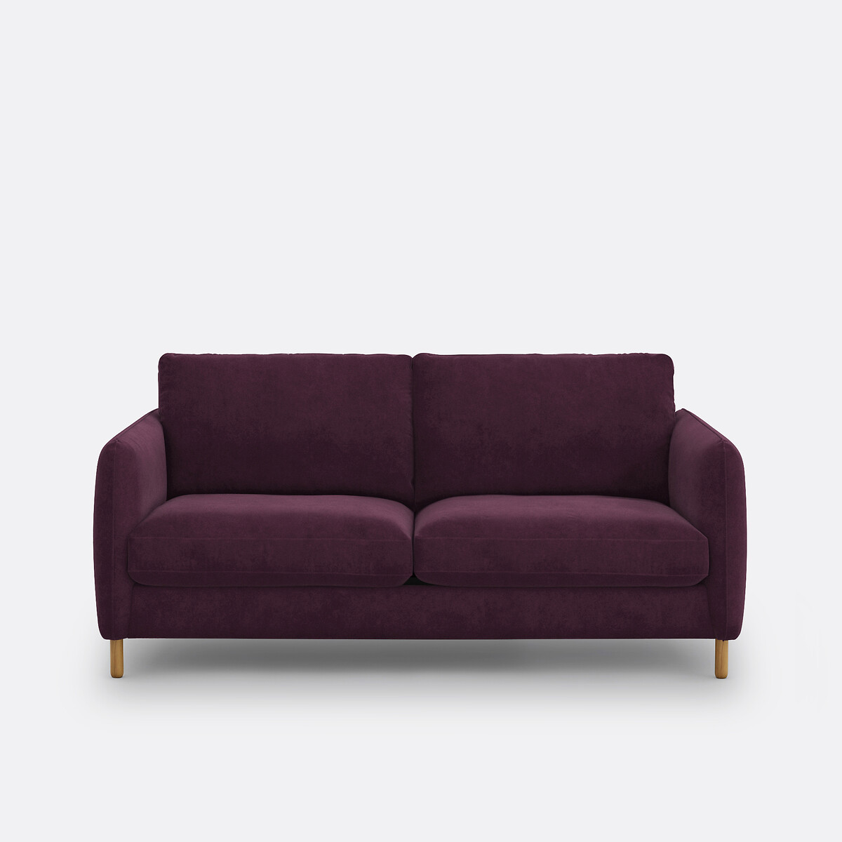 Τριθέσιος καναπές-κρεβάτι με βελούδινη ταπετσαρία Μ95xΠ165xΥ86cm