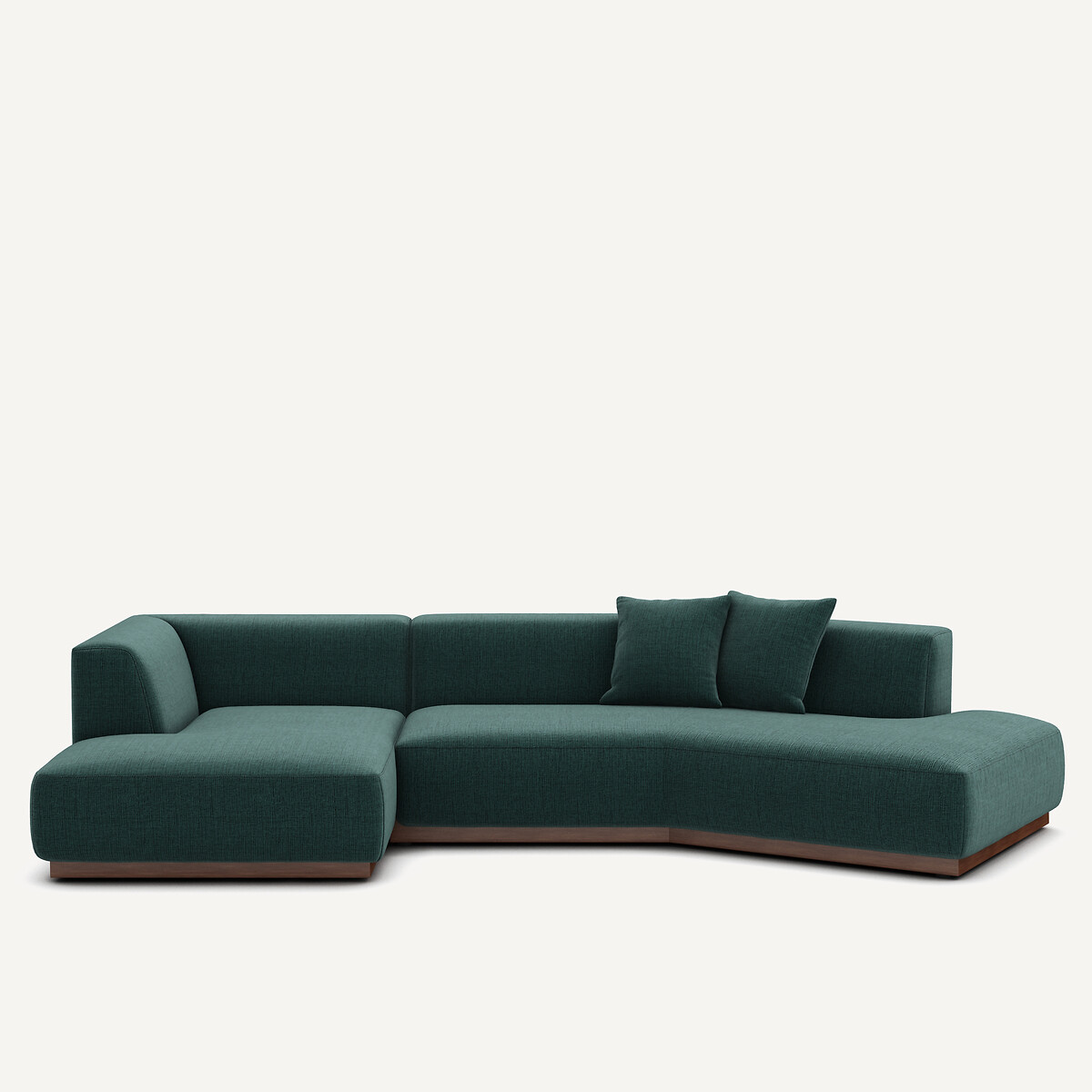 Γωνιακός αριστερός καναπές με ταπετσαρία από μελανζέ ύφασμα Μ152xΠ323xΥ67cm