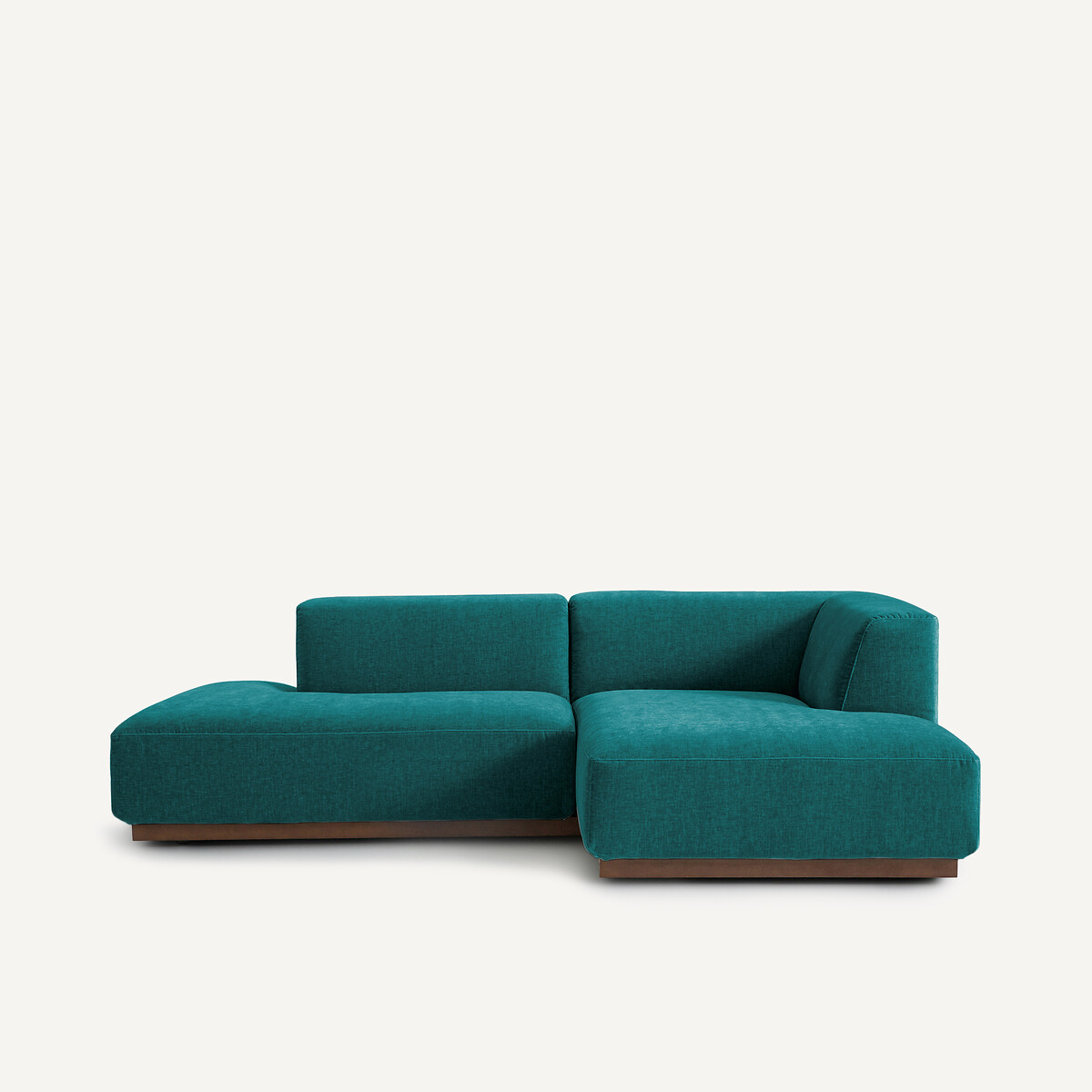 Γωνιακός δεξιός καναπές με σενίλ ταπετσαρία Μ152xΠ232xΥ67cm