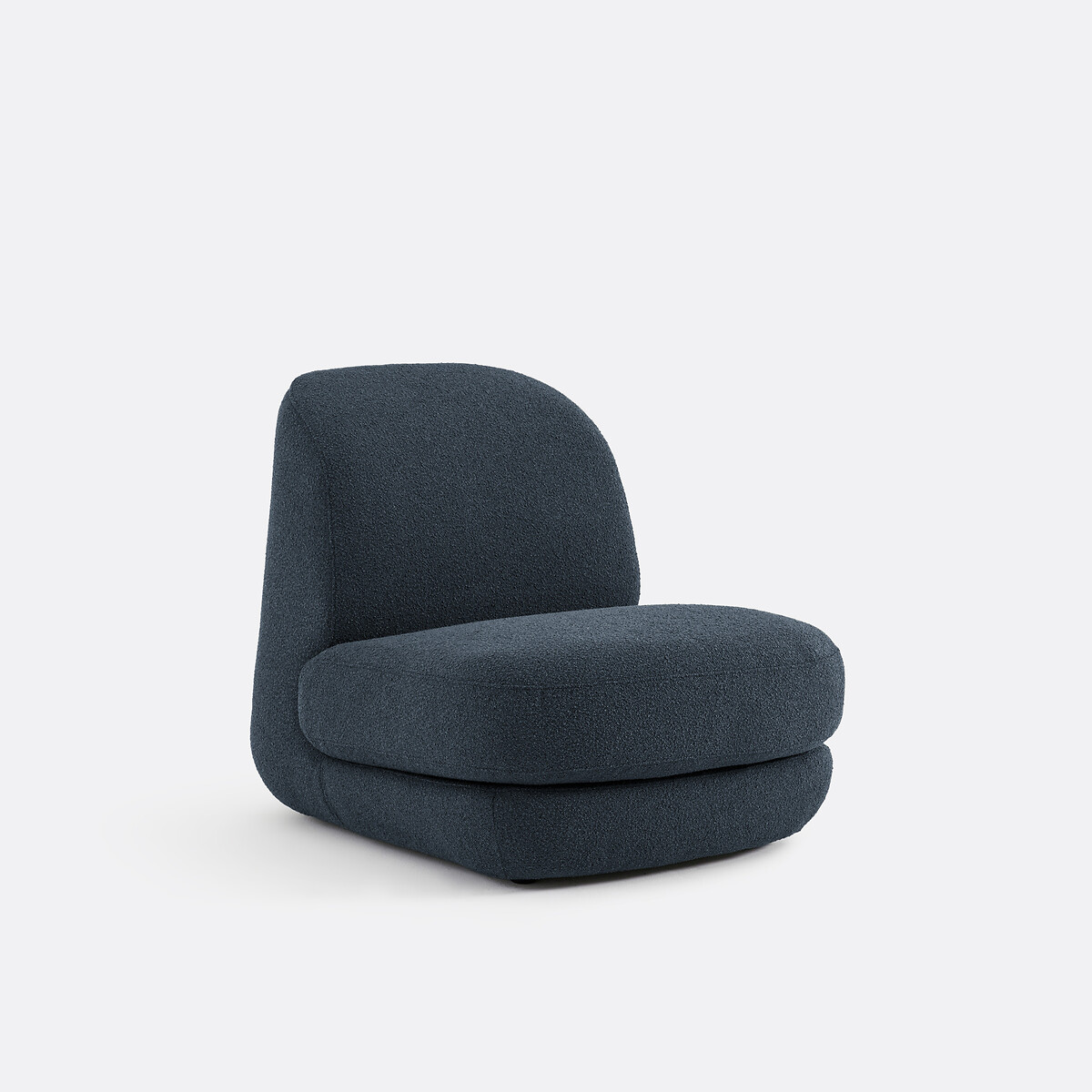 Πολυθρόνα με λεπτή μπουκλέ ταπετσαρία Μ101xΠ82xΥ82cm