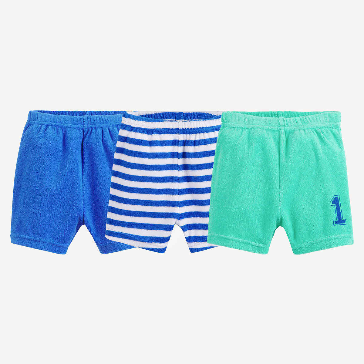 La Redoute Collections Σετ 3 πετσετέ μποξεράκια κυρίως από βαμβάκι