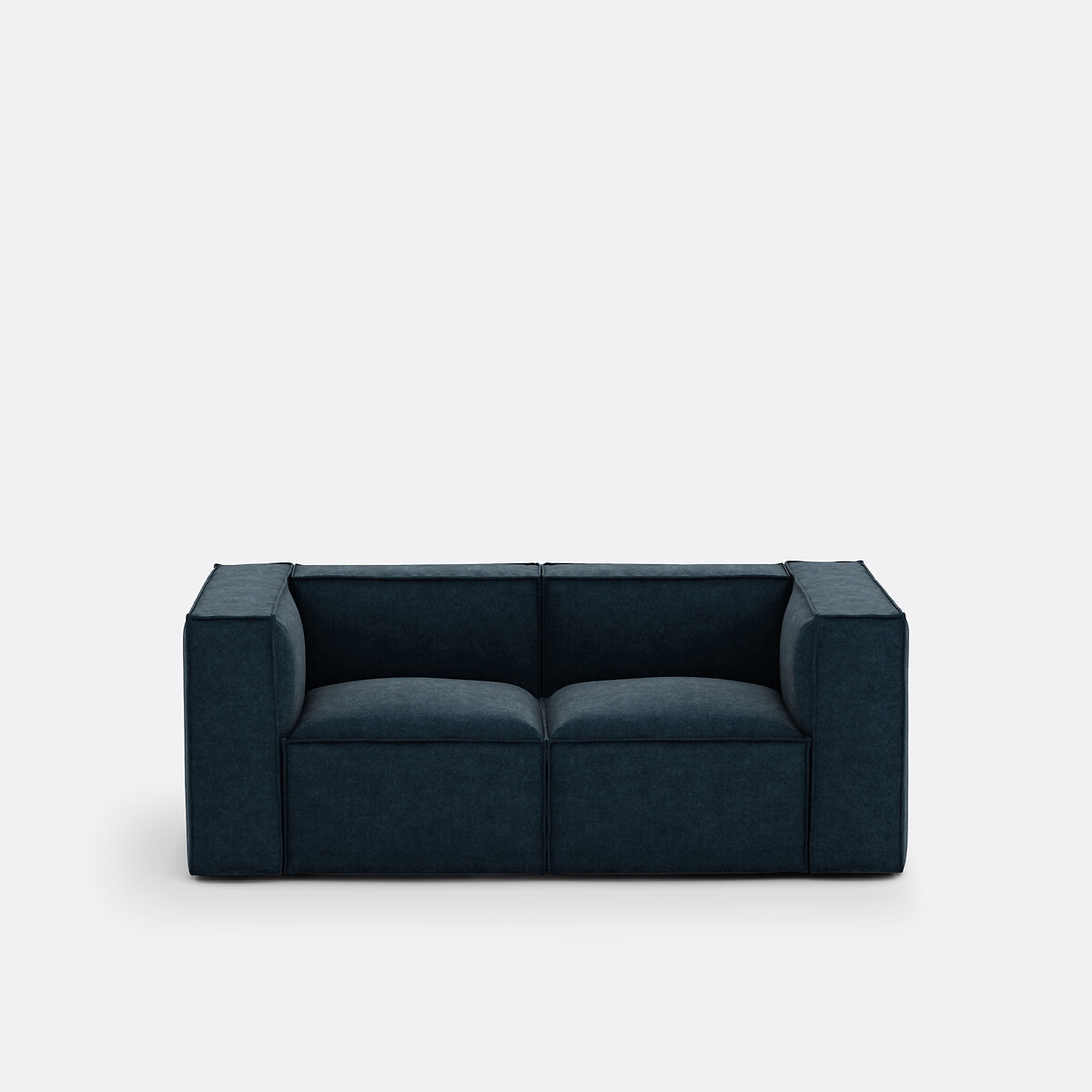 La Redoute Interieurs Διθέσιος καναπές με βελούδινη ανάγλυφη ταπετσαρία Μ95xΠ190xΥ71cm