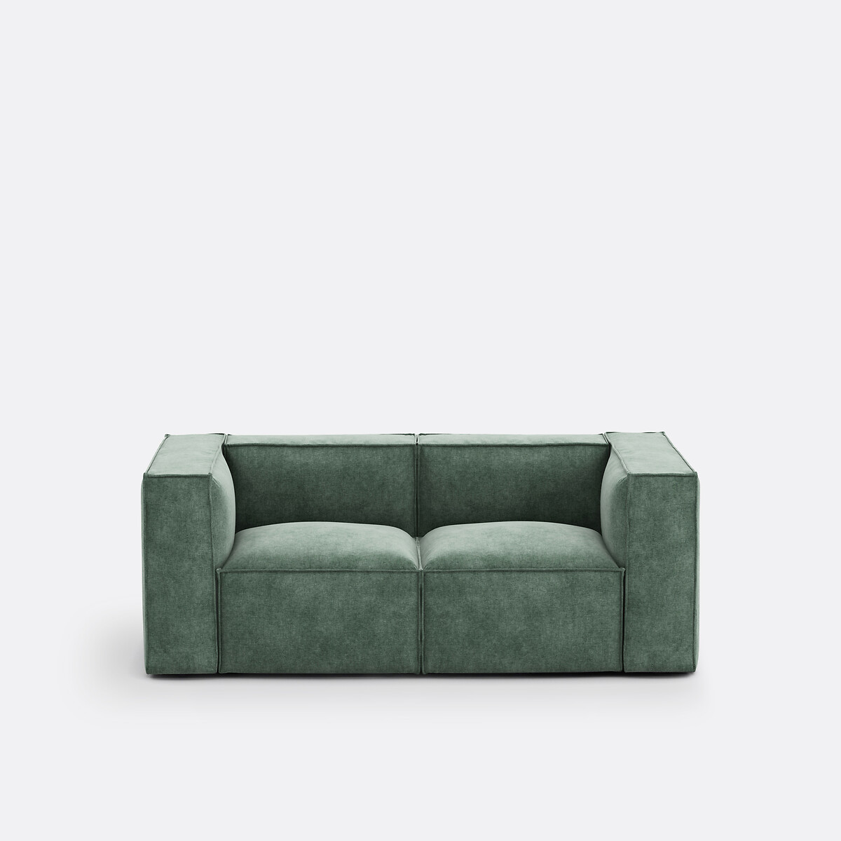 Διθέσιος καναπές με βελούδινη ανάγλυφη ταπετσαρία, Seven