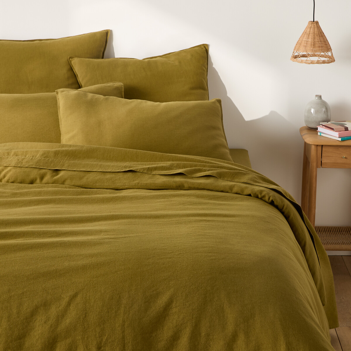 Παπλωματοθήκη από προπλυμένο βαμβάκι λινό 240x220 cm