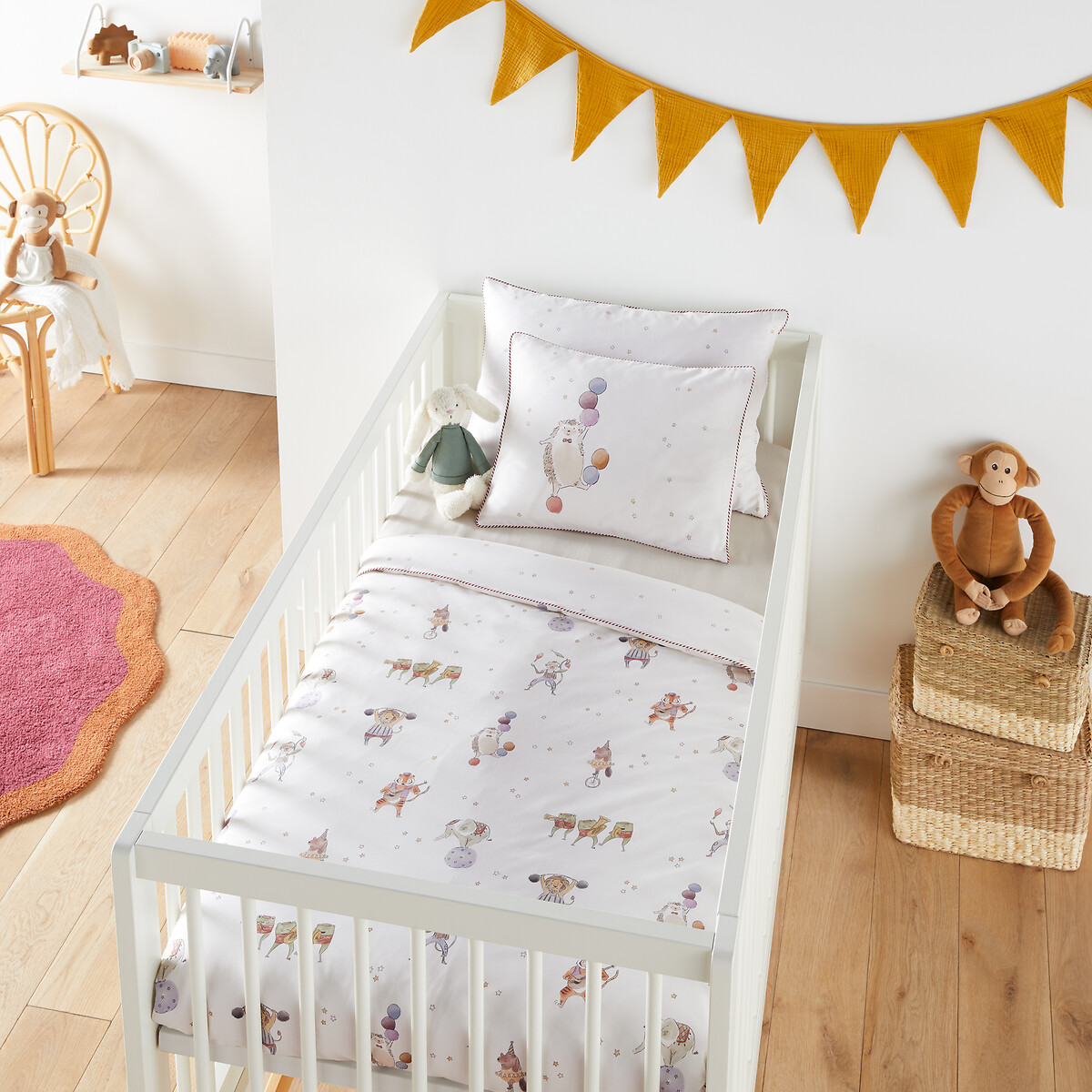 La Redoute Interieurs Βρεφική παπλωματοθήκη από ανακυκλωμένο βαμβάκι σε ποσοστό 50% 80x120 cm