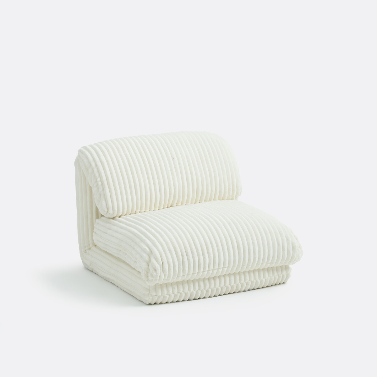 Πολυθρόνα XL από χοντρό βελούδο κοτλέ Μ92xΠ80xΥ64cm