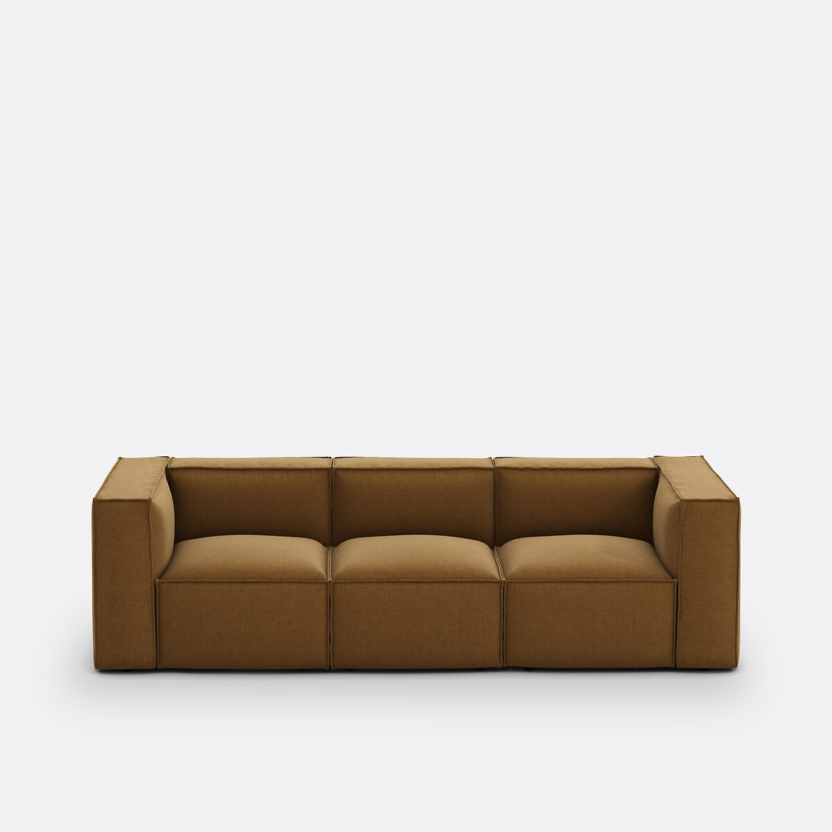 La Redoute Interieurs Σύνθεση καναπέ 3 θέσεων με ανάγλυφη ταπετσαρία Μ95xΠ270xΥ71cm