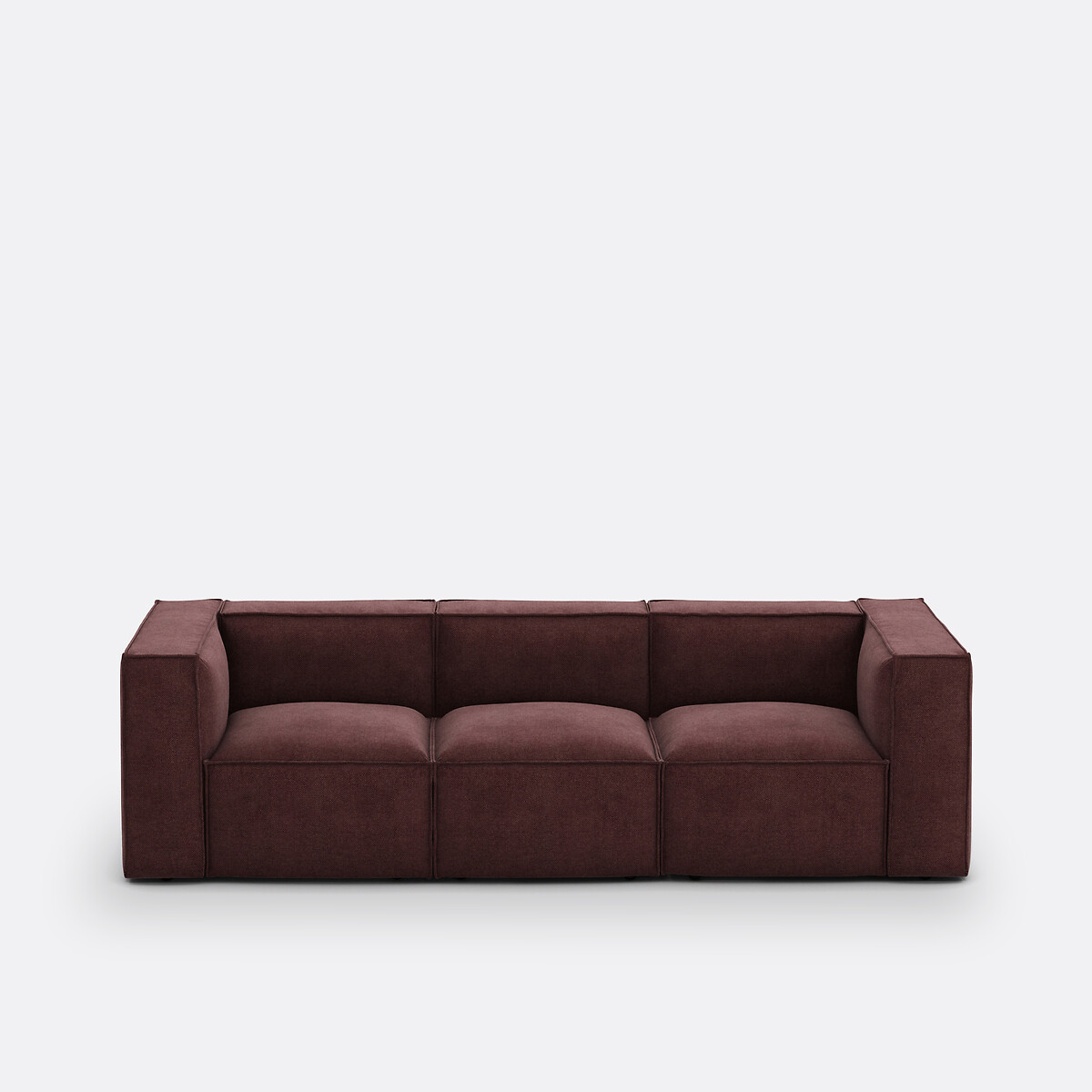 La Redoute Interieurs Σύνθεση καναπέ 3 θέσεων με ανάγλυφη ταπετσαρία Μ95xΠ270xΥ71cm