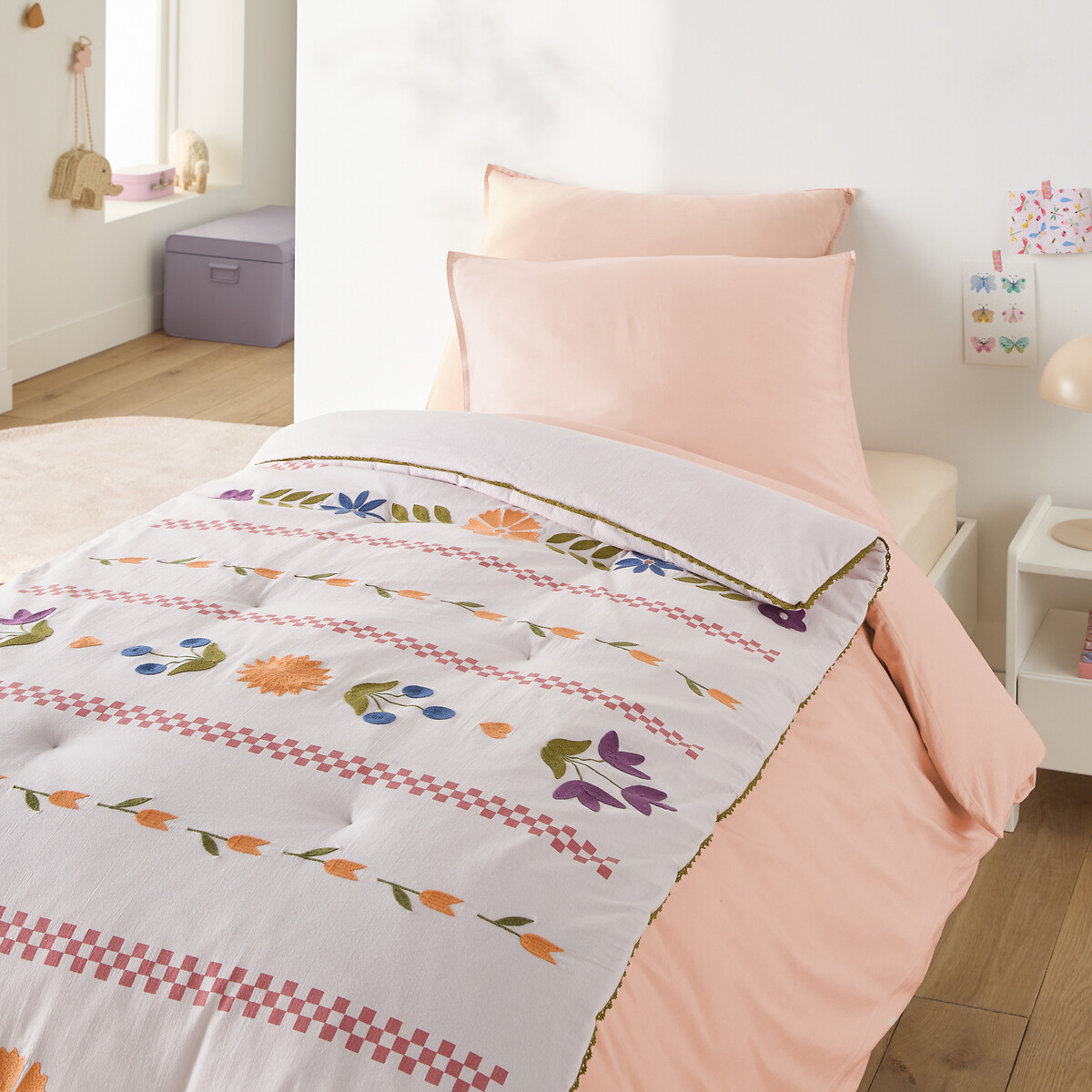 La Redoute Interieurs Καπιτονέ κάλυμμα κρεβατιού με φλοράλ μοτίβο 90x190 cm