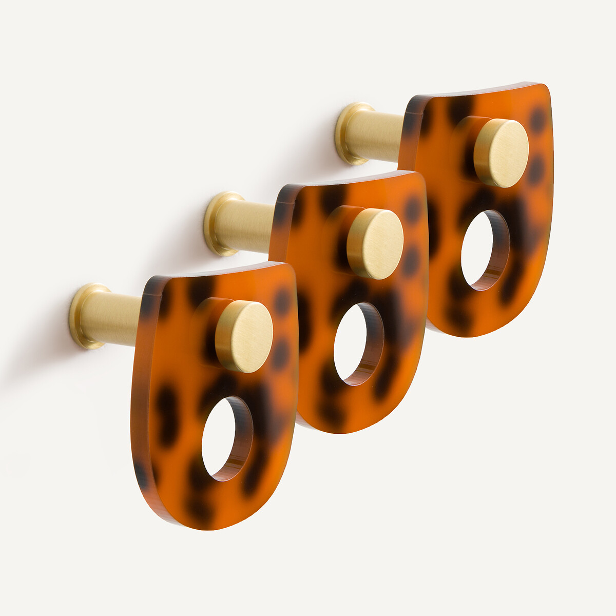 AM.PM Σετ 3 κρεμάστρες τοίχου από χρωματιστό ακετάτη