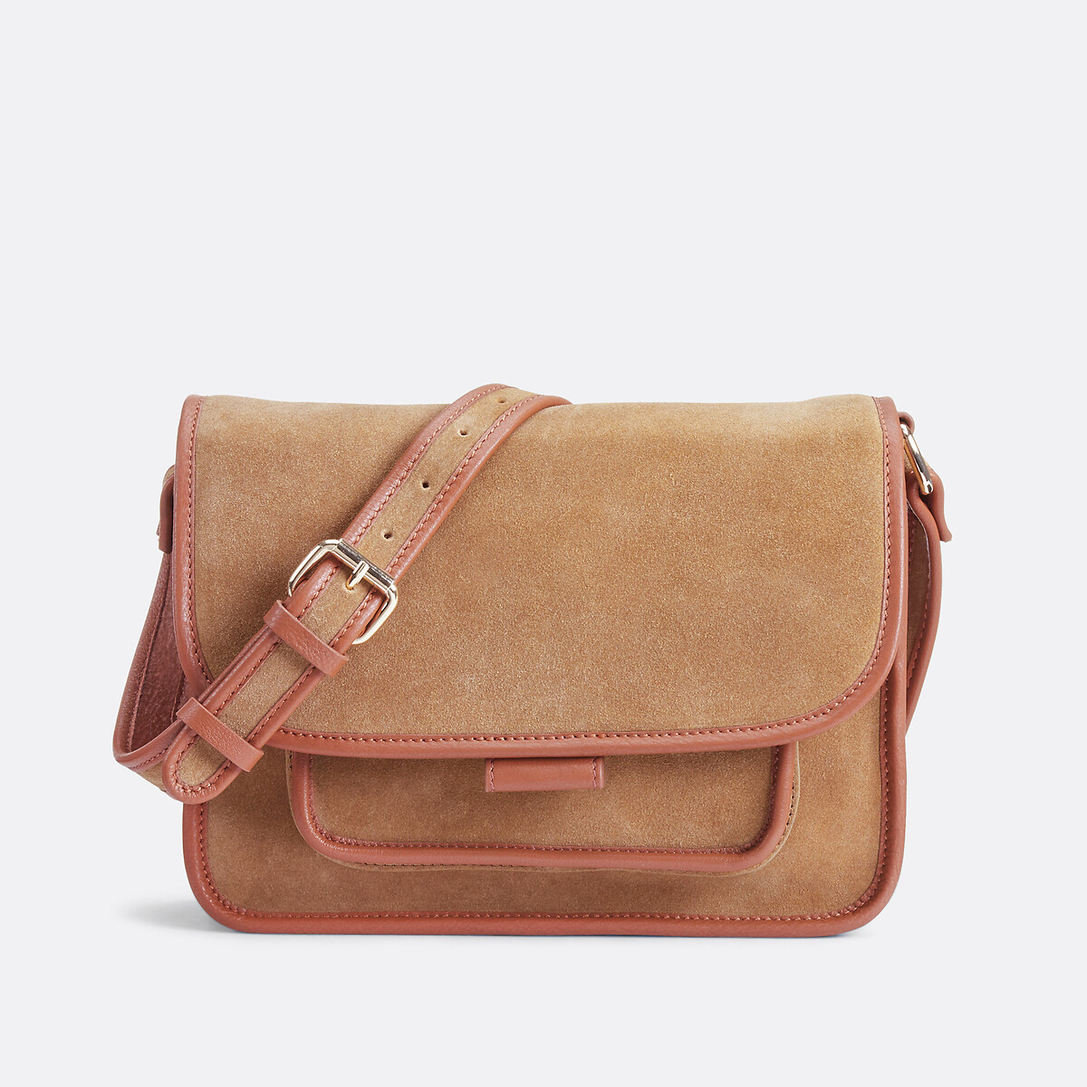 Δερμάτινη τσάντα από δύο υλικά