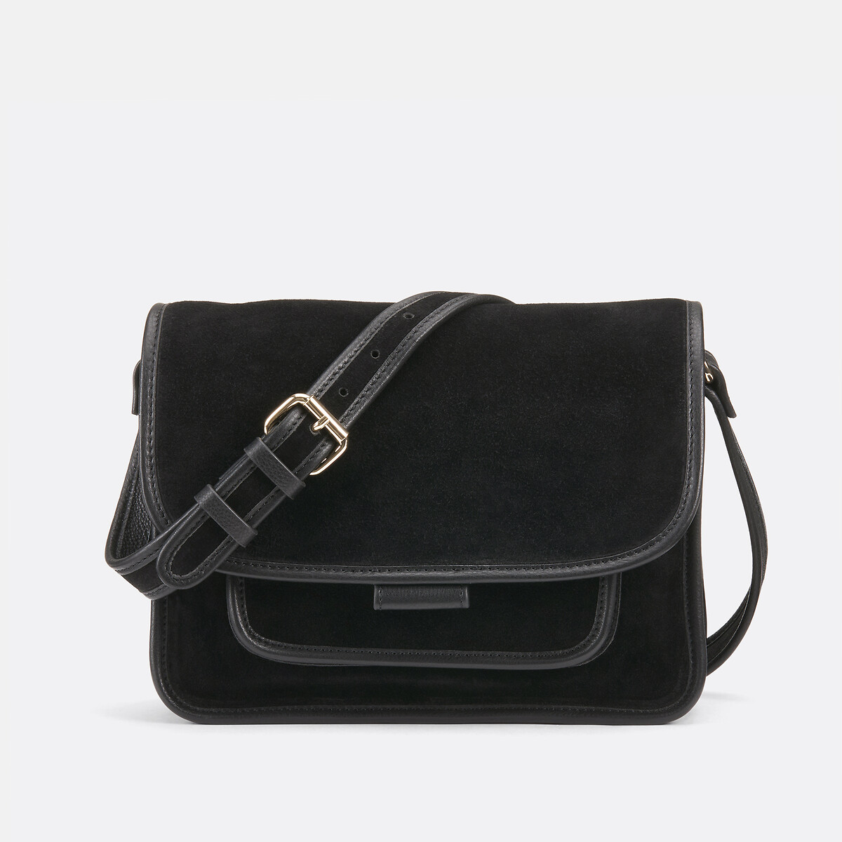 Δερμάτινη τσάντα από δύο υλικά