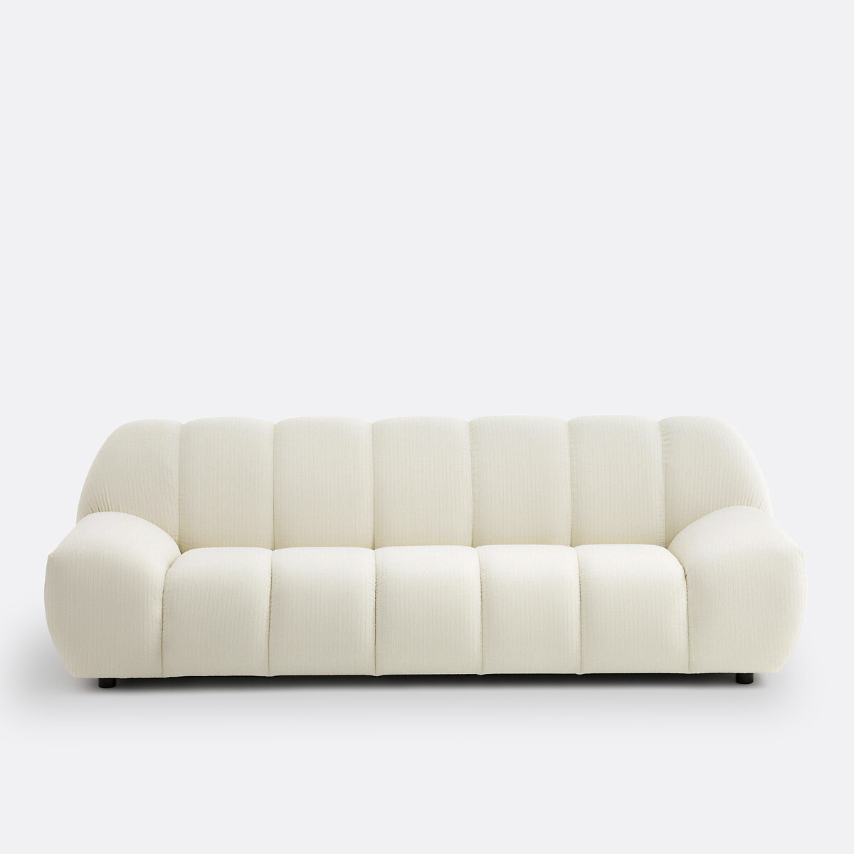 Τετραθέσιος καναπές από βελούδο κοτλέ Μ106xΠ246xΥ79cm