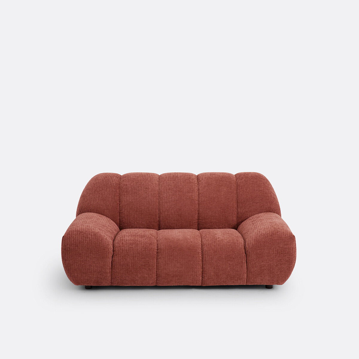 Διθέσιος καναπές από βελούδο κοτλέ Μ106xΠ178xΥ79cm