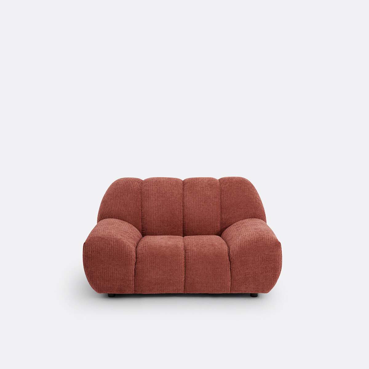 Πολυθρόνα XL από βελούδο κοτλέ Μ106xΠ144xΥ79cm