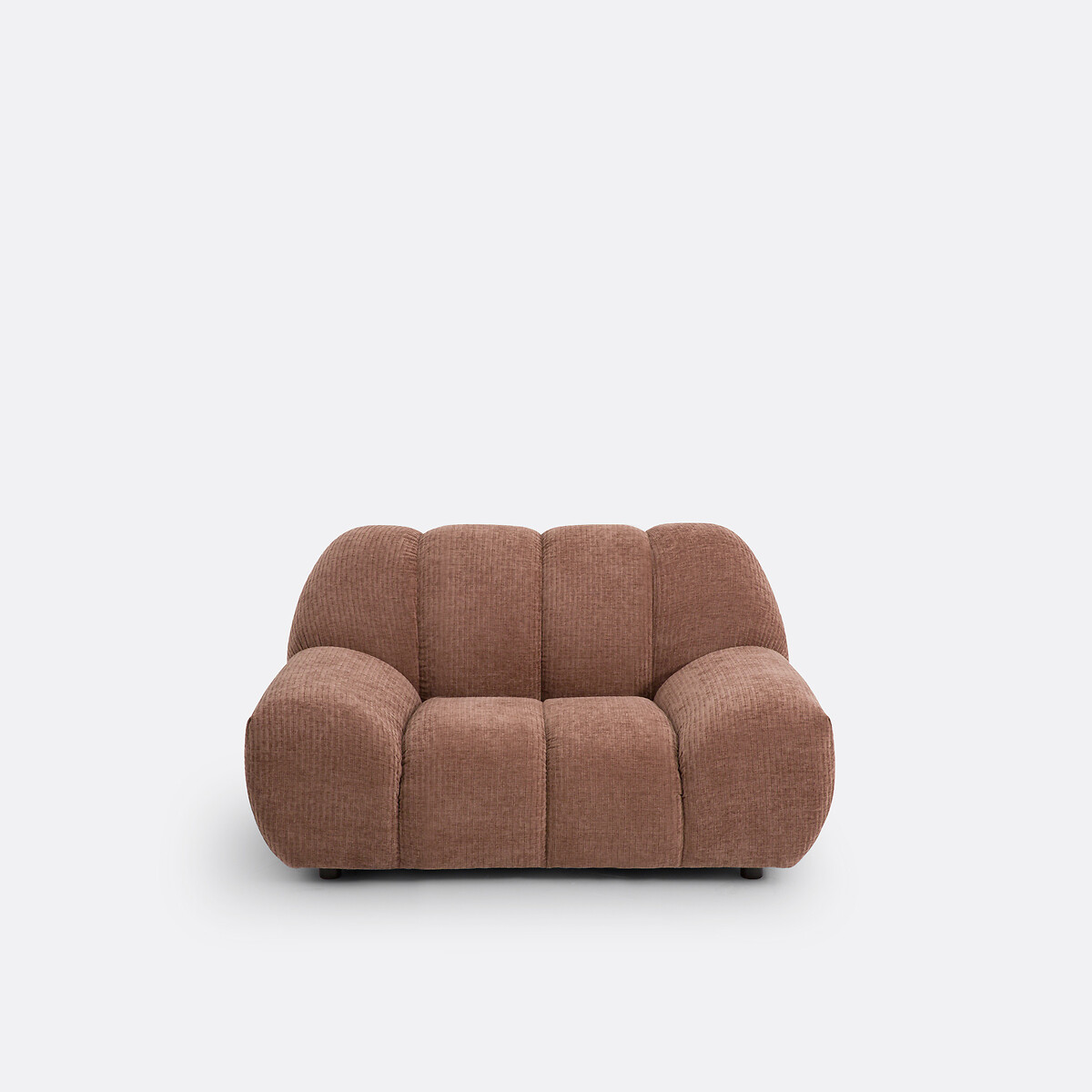 Πολυθρόνα XL από βελούδο κοτλέ Μ106xΠ144xΥ79cm