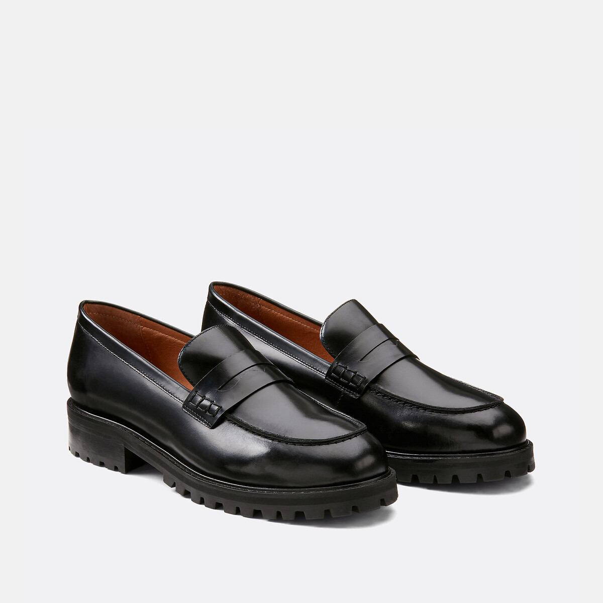 La Redoute Collections Μοκασίνια από λείο δέρμα