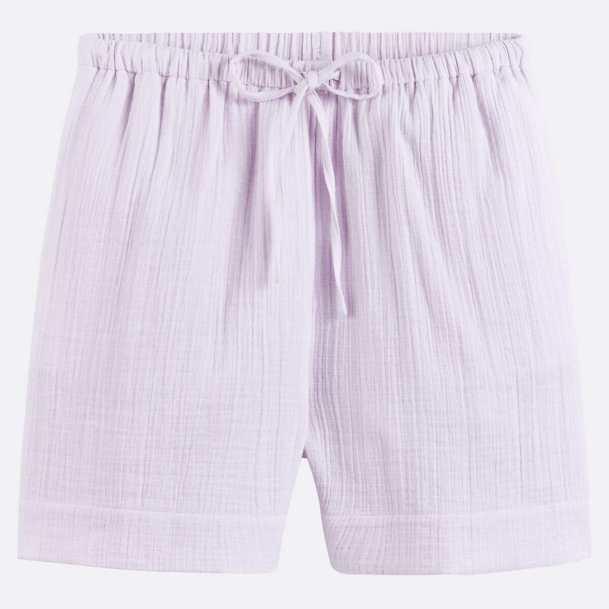 Σορτς από βαμβακερή γάζα με ελαστική ζώνη