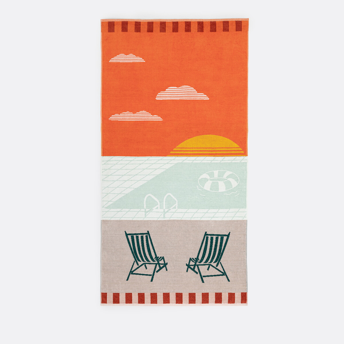 Βελουτέ πετσέτα παραλίας 90x175 cm