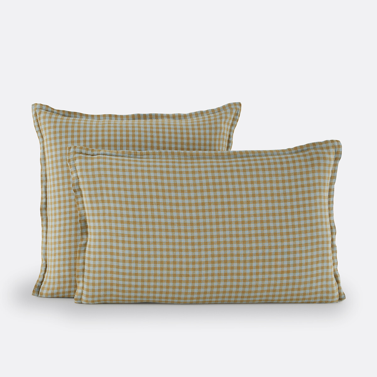 Μαξιλαροθήκη από προπλυμένο λινό, Acélie Olive Green/Opaline - 3233403 ...