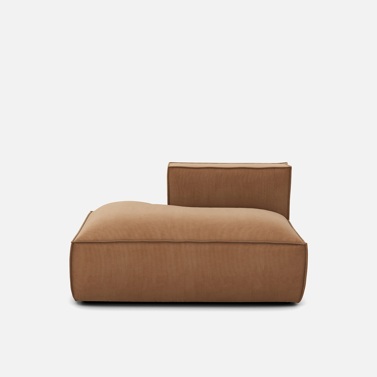 Ανάκλιντρο σύνθεσης αριστερής γωνίας με ταπετσαρία από βελούδο κοτλέ Μ95xΠ131xΥ71cm