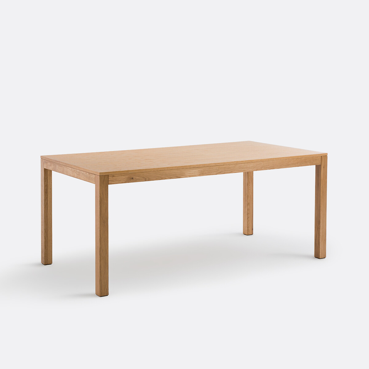 Ορθογώνιο τραπέζι από ξύλο δρυ με ίσια τελειώματα Μ90xΠ180xΥ75cm