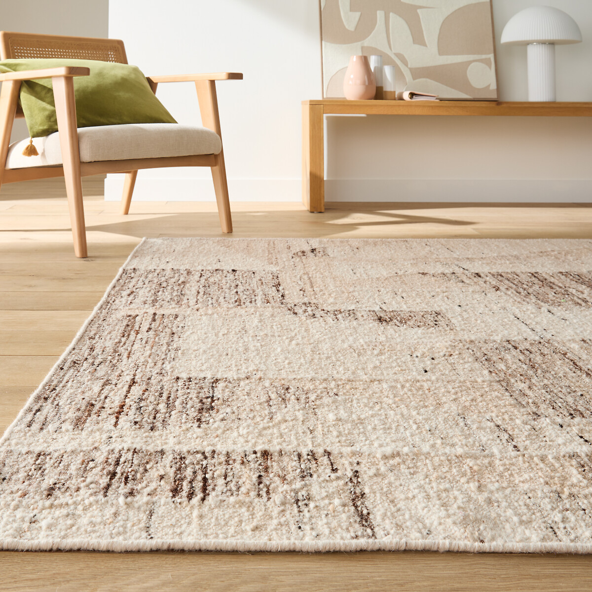 Χαλί από μάλλινο ύφασμα με επίπεδη ύφανση 120x170 cm Μ120xΠ170cm