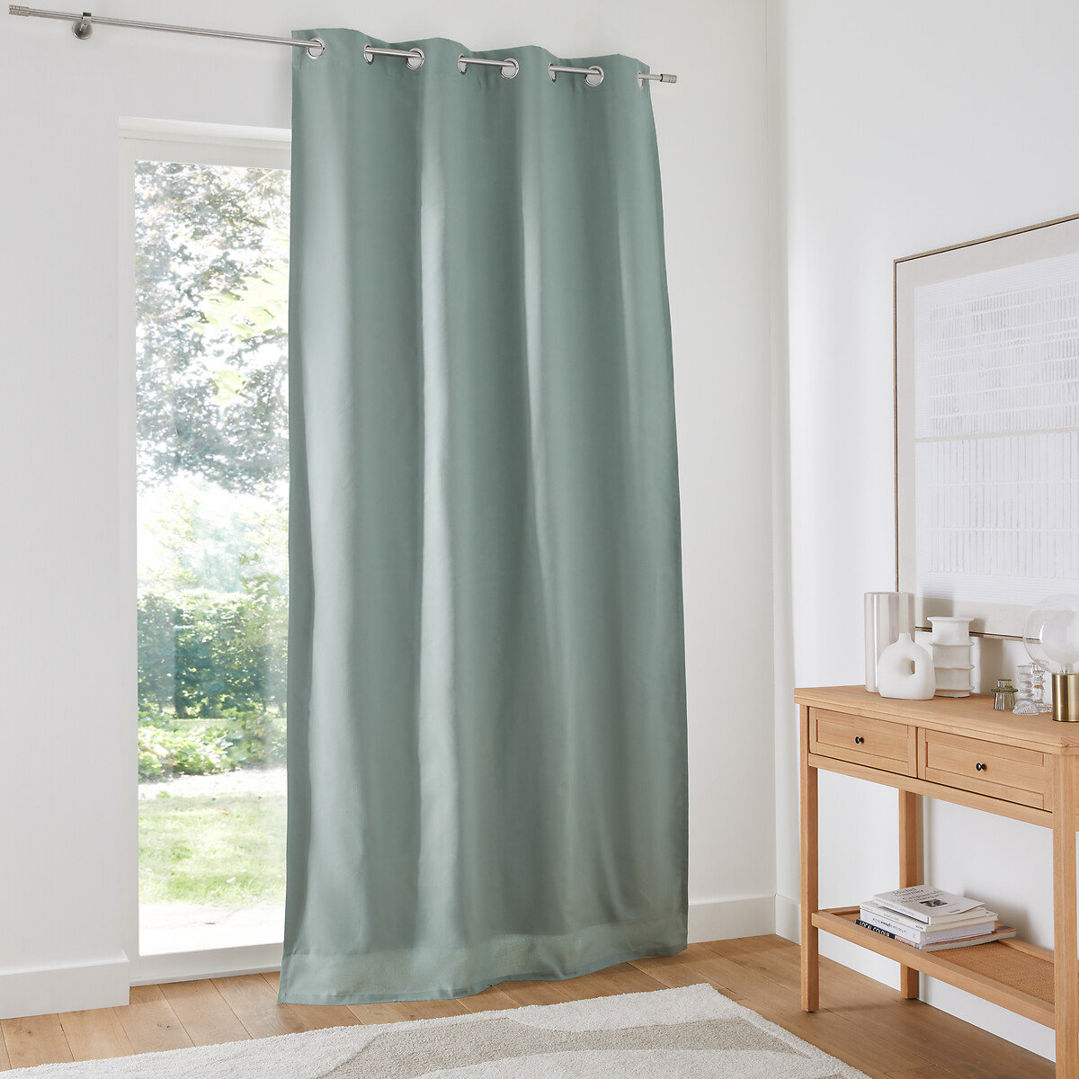 Βαμβακερή κουρτίνα συσκότισης με καψούλια 180x135 cm